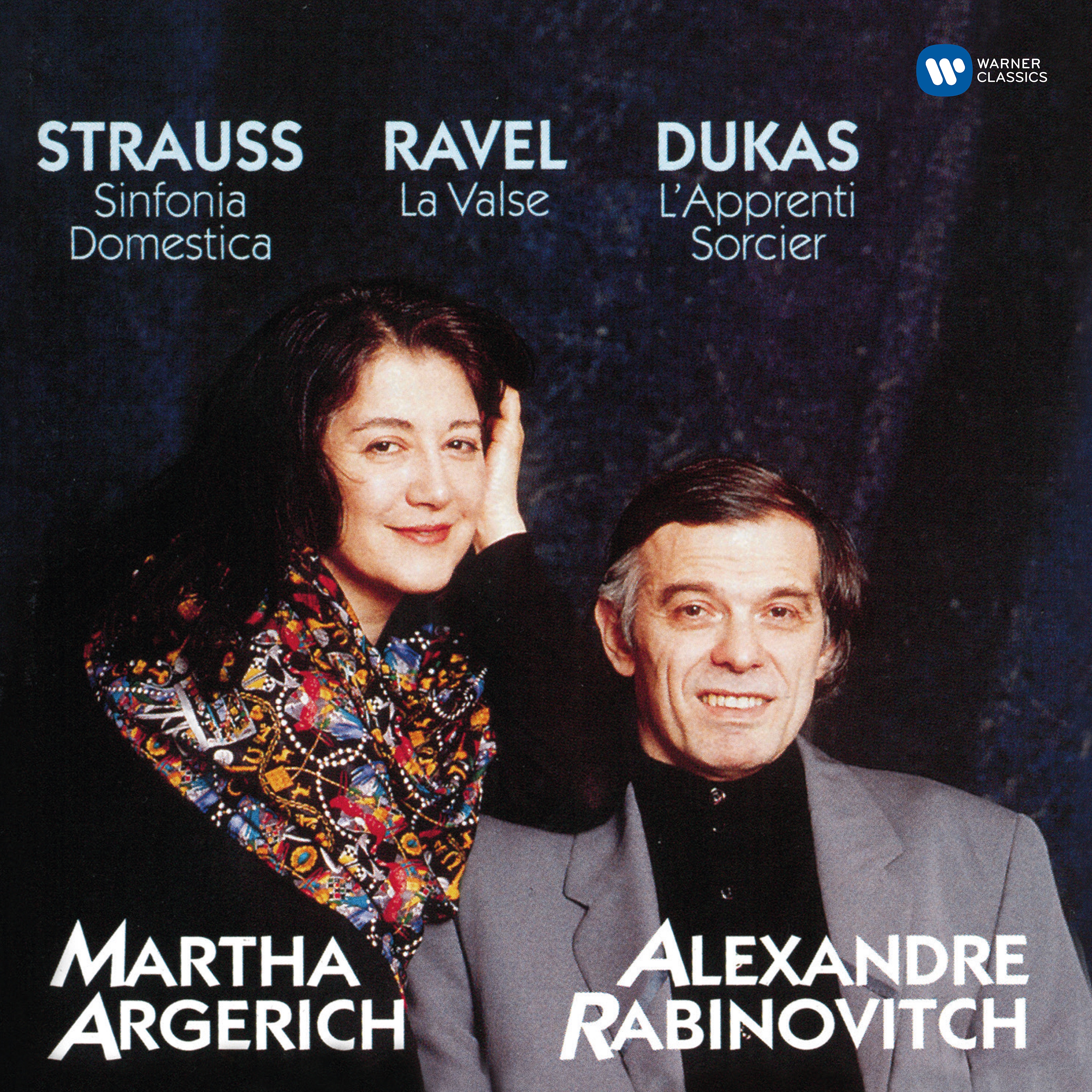 Dukas: L'apprenti sorcier - Strauss: Sinfonia domestica - Ravel: La valse album cover