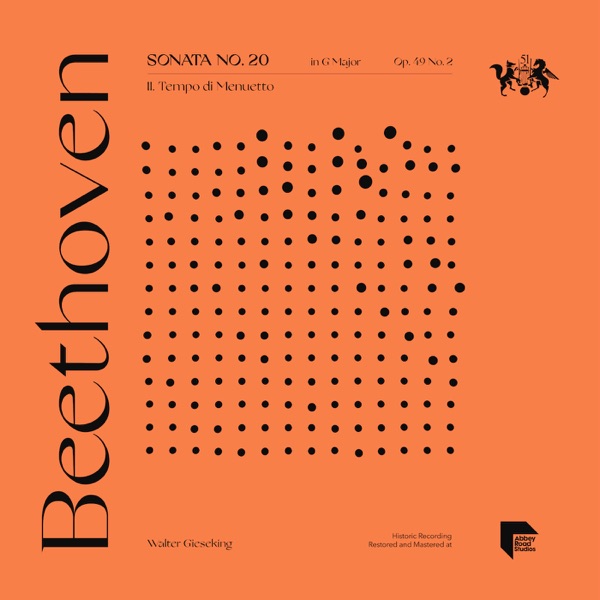Beethoven: Sonata No. 20 in G Major, Op. 49 No. 2: II. Tempo di Menuetto - Single album cover