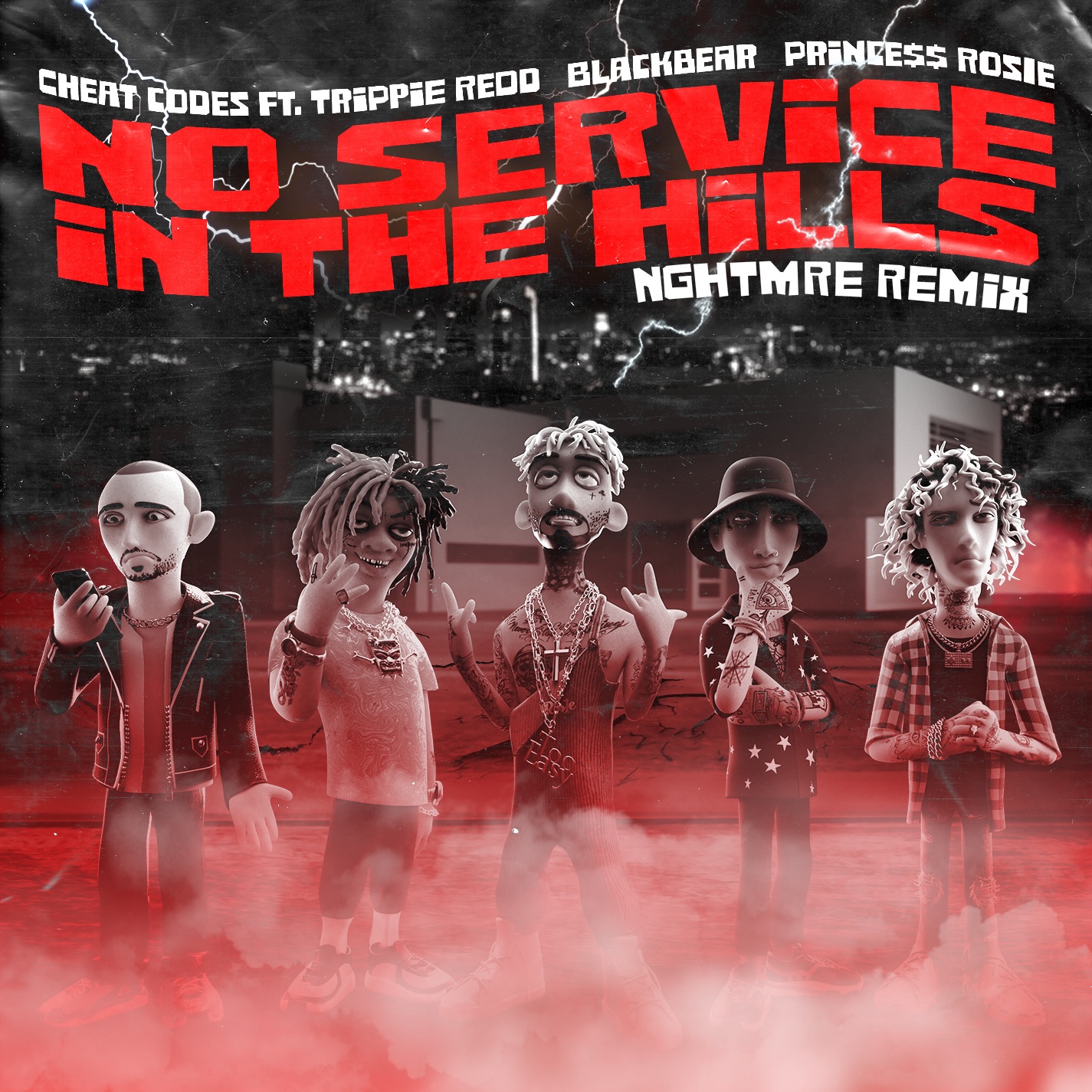 No Service in the Hills (feat. Trippie Redd, blackbear, PRINCE$$ ROSIE) [NGHTMRE Remix] - Single album cover