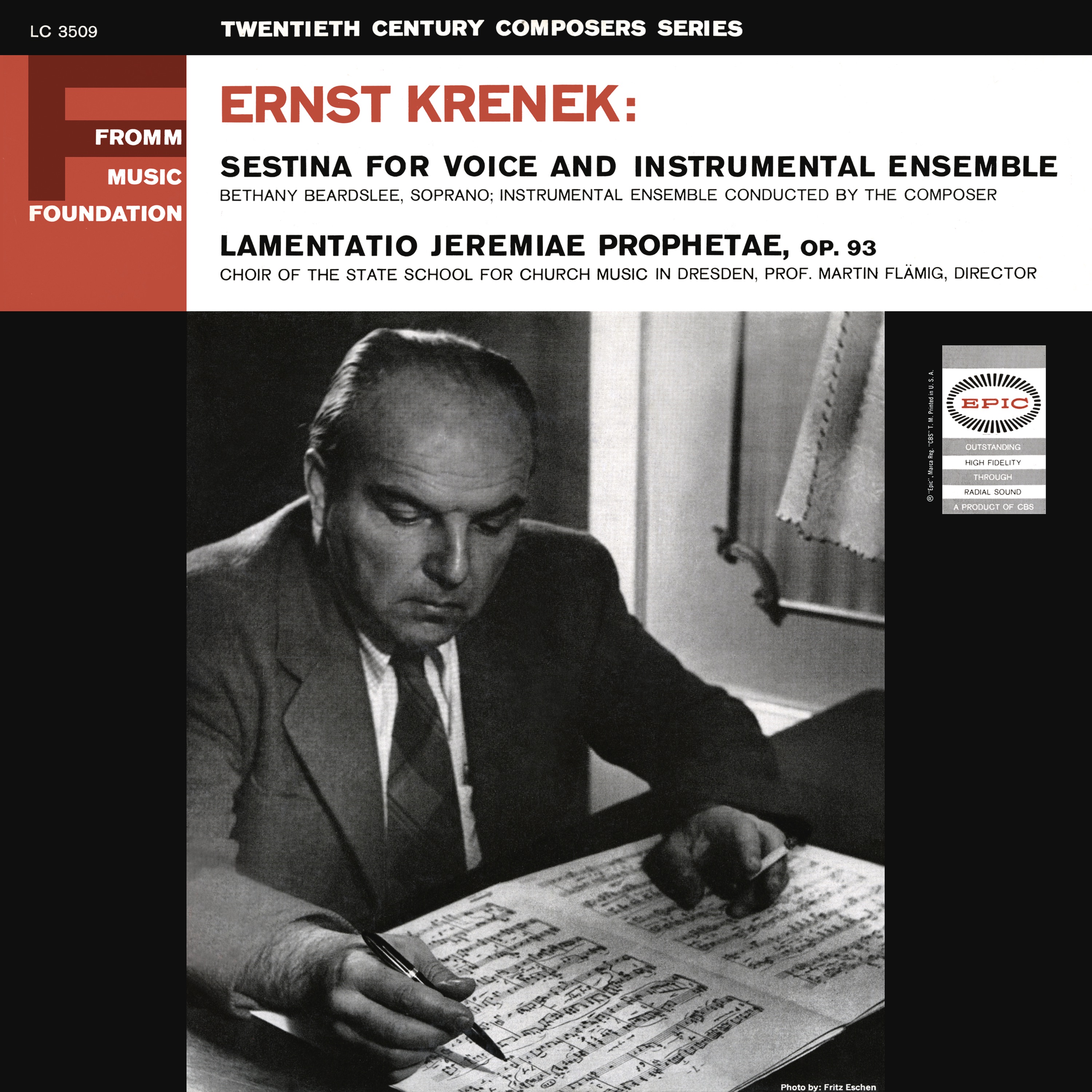 Krenek: Sestina & Lamentatio Jeremiae Prophetae, Op. 93 (Remastered) album cover