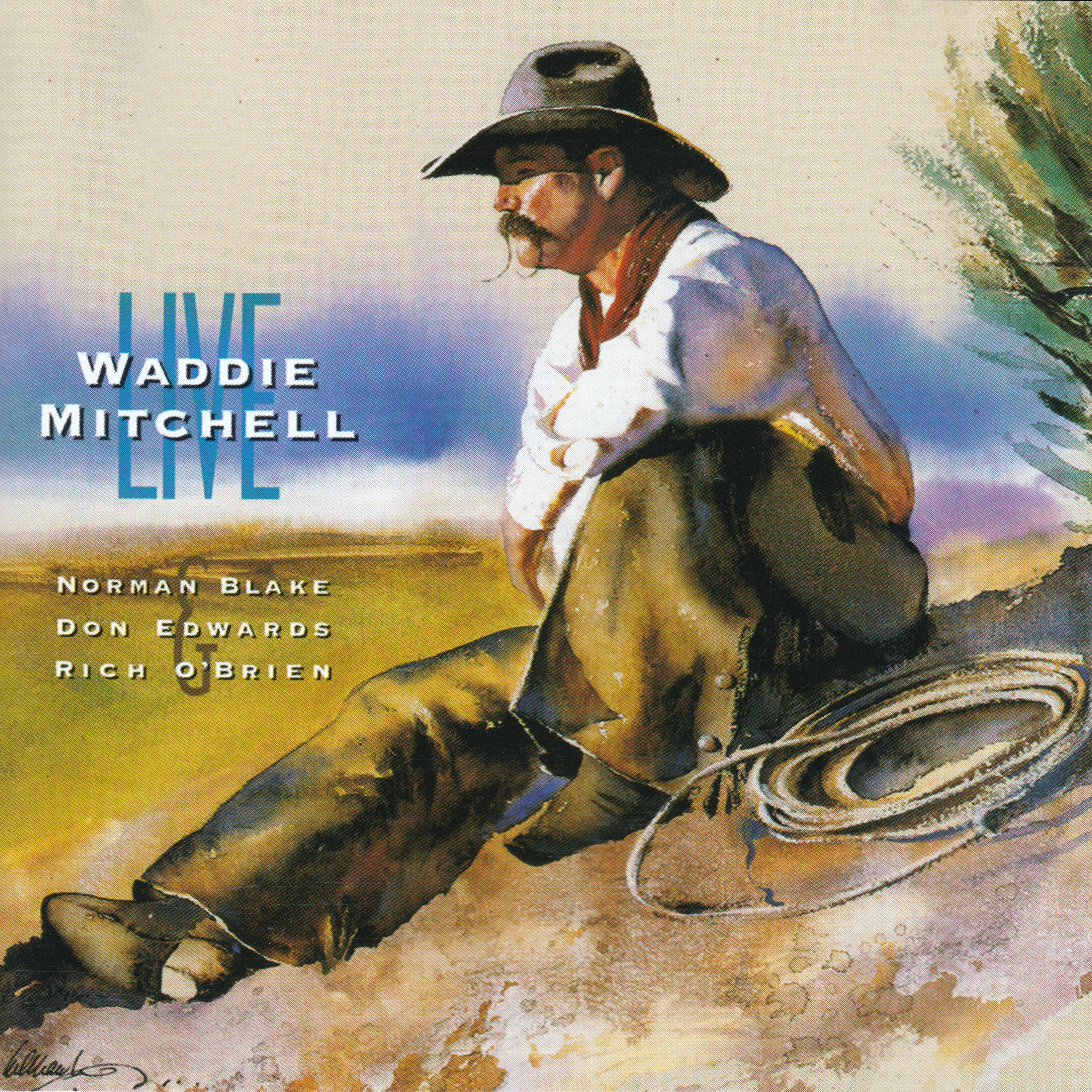 Waddie Mitchell Live (feat. Norman Blake, Don Edwards & Rich O'Brien) album cover