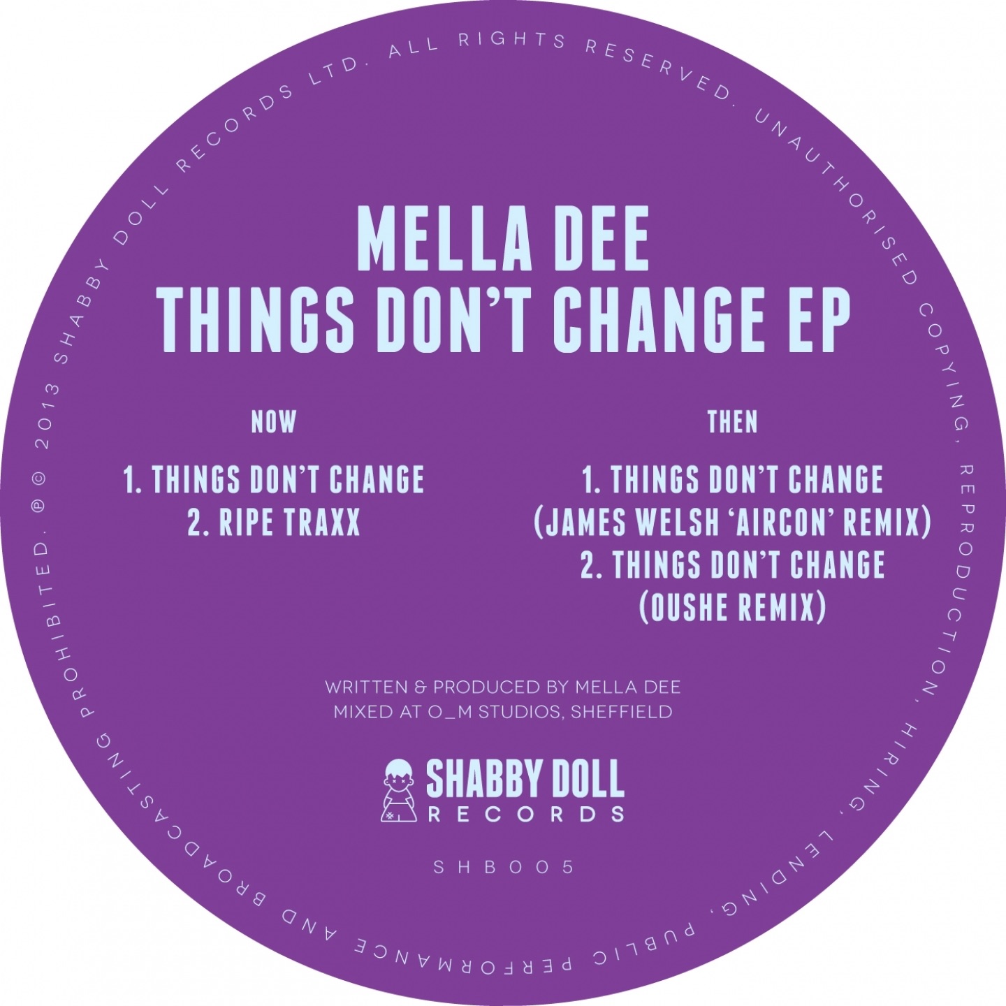 Things Don't Change - EP album cover