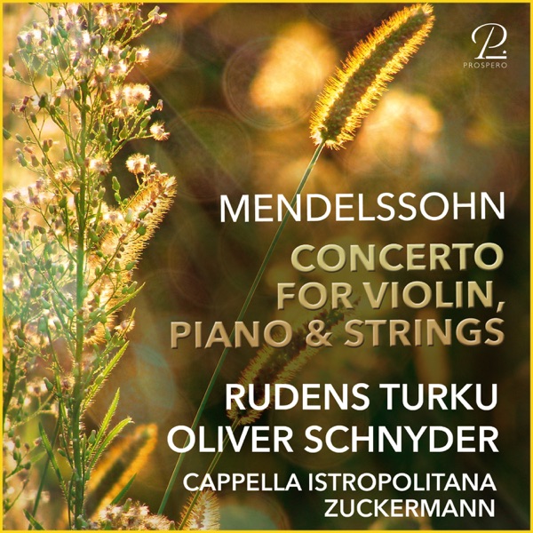 Mendelssohn: Concerto For Violin, Piano & Strings In D Minor album cover