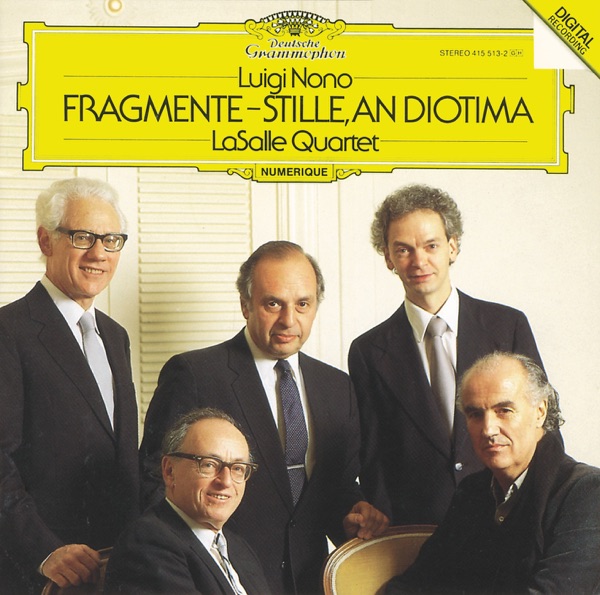 Nono: Fragmente - Stille, An Diotima for String Quartet album cover