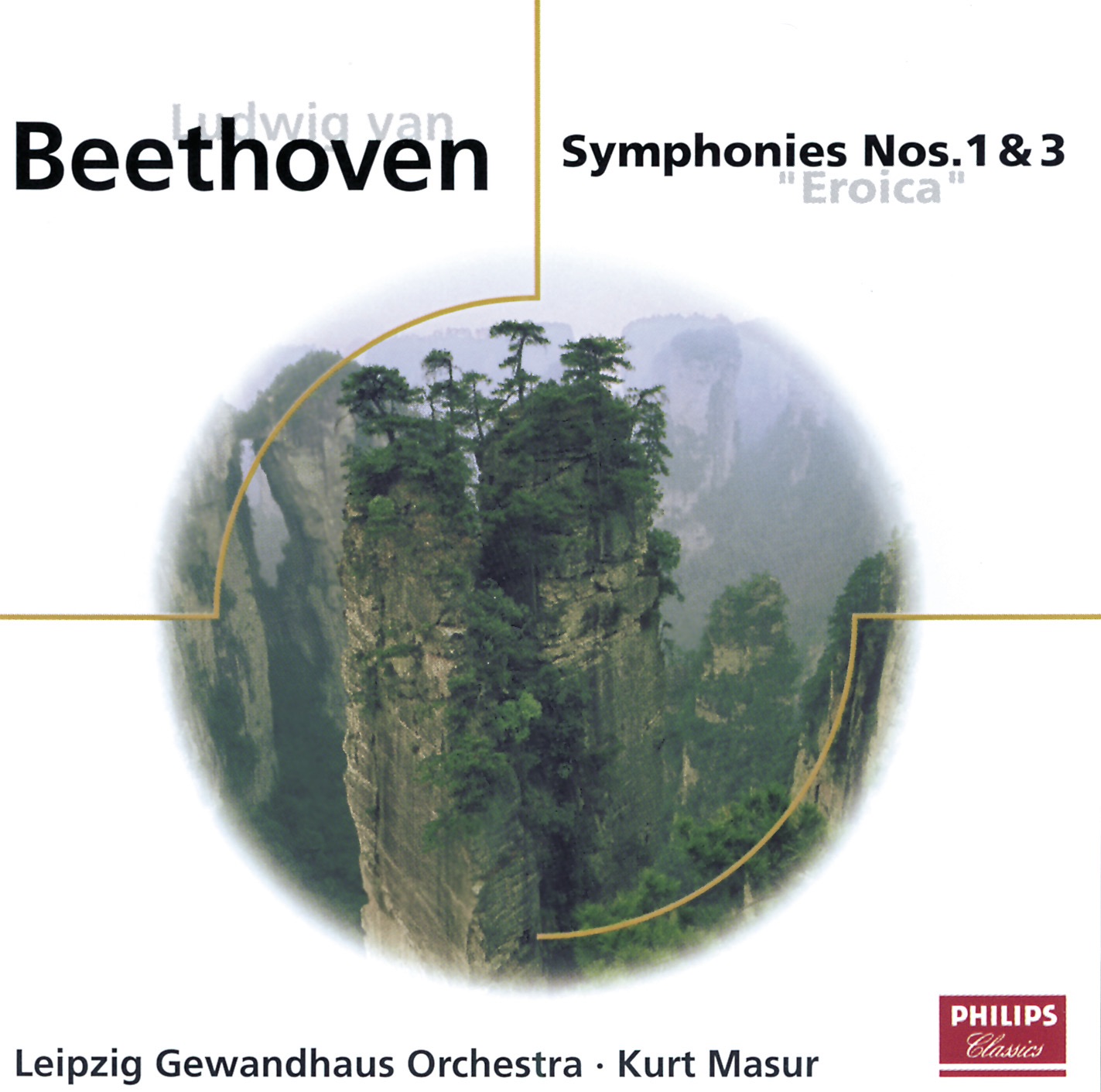 Beethoven: Symphonies Nos. 1 & 3 album cover