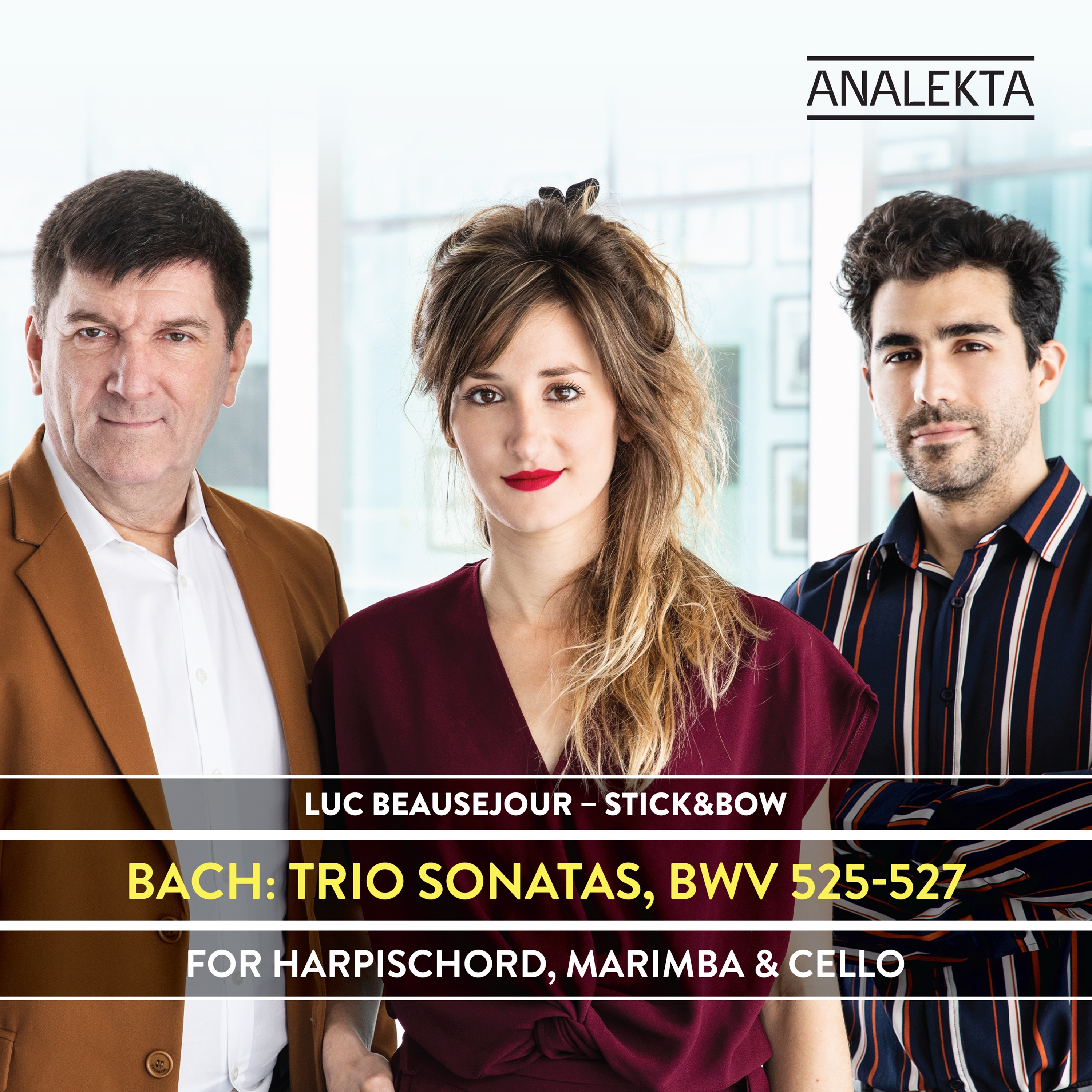 Bach: Trio Sonatas, BWV 525-527 for Harpsichord, Marimba & Cello album cover