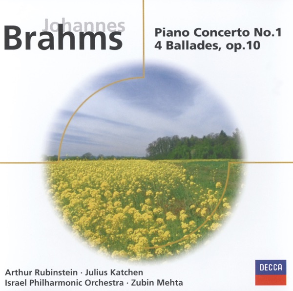 Brahms: Piano Concerto No. 1 in D Minor - 4 Ballades, Op. 10 album cover