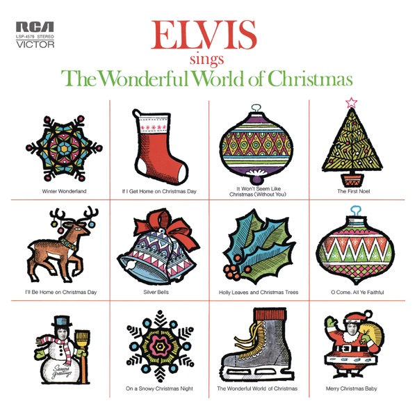 Elvis Sings the Wonderful World of Christmas album cover