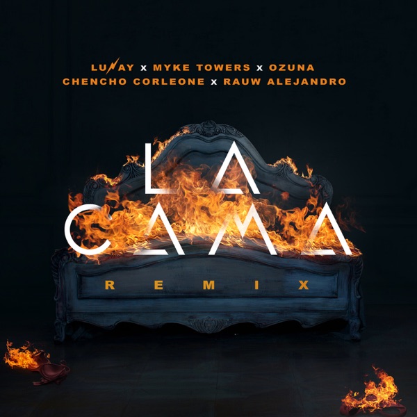 La Cama (Remix) [feat. Chencho Corleone & Rauw Alejandro] - Single album cover