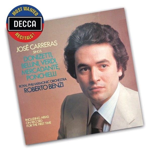 José Carreras Sings Donizetti, Bellini, Verdi, Mercadente, Ponchielli album cover