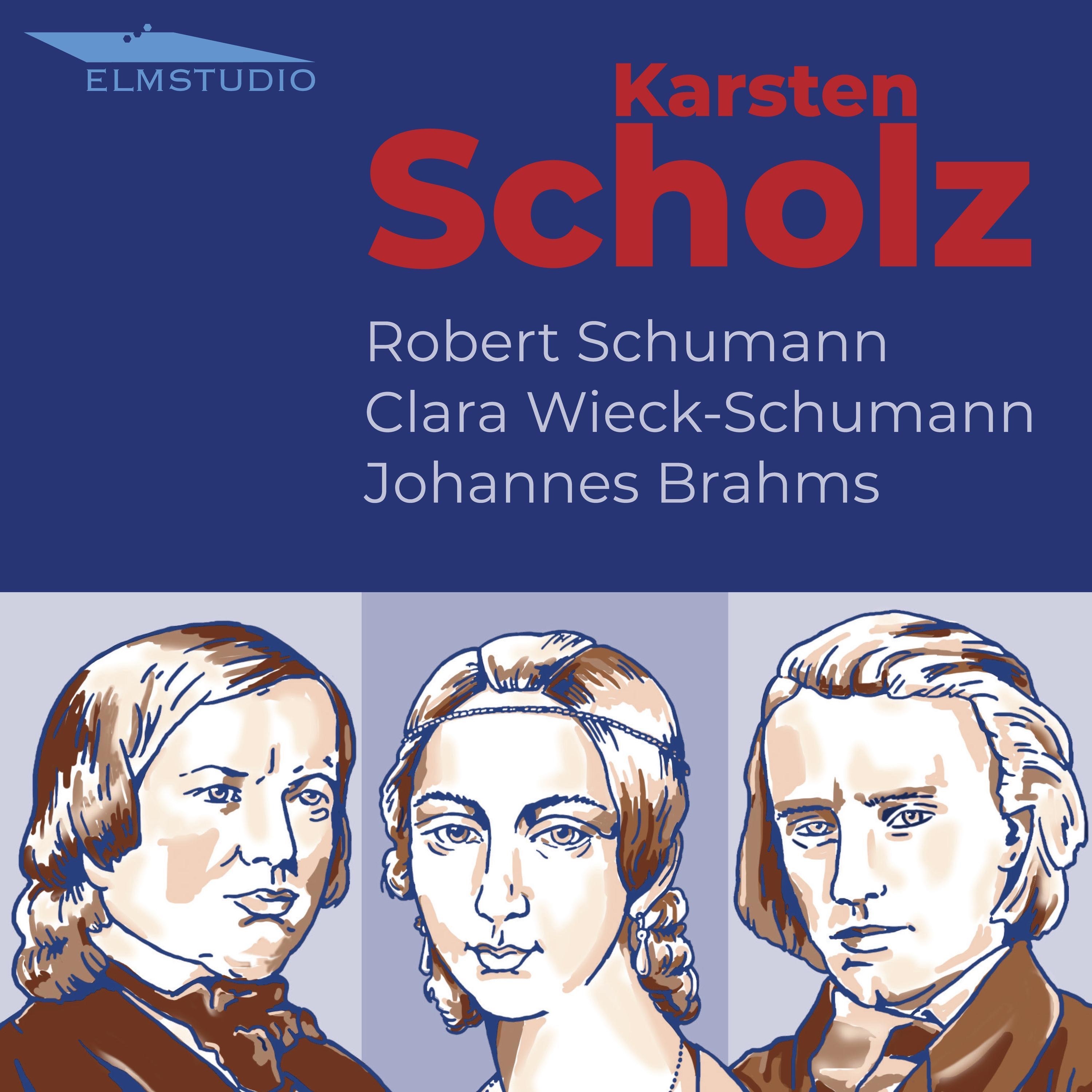 Robert Schumann - Clara Wieck-Schumann - Johannes Brahms album cover