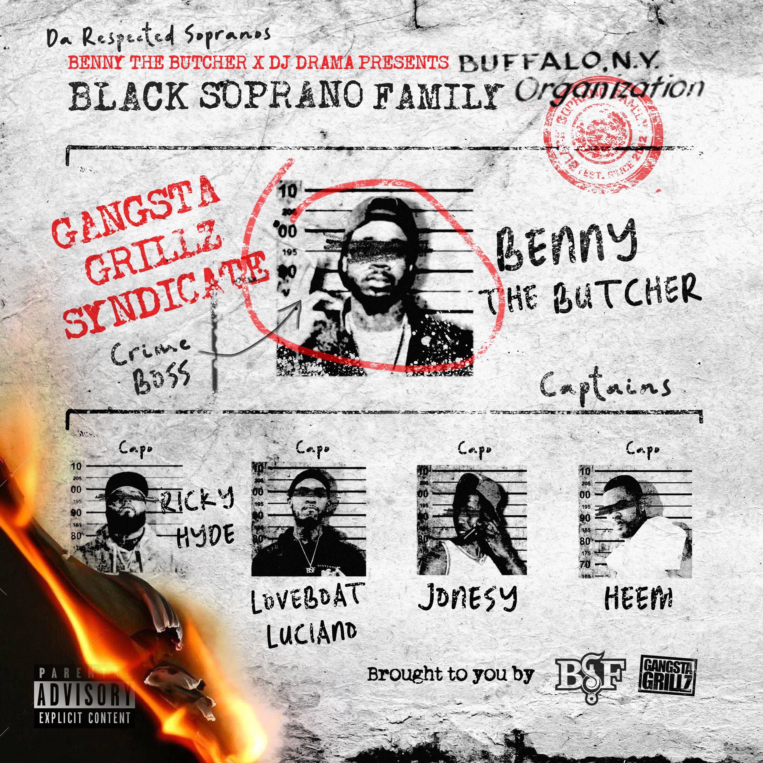 Benny the Butcher & DJ Drama Presents Black Soprano Family album cover