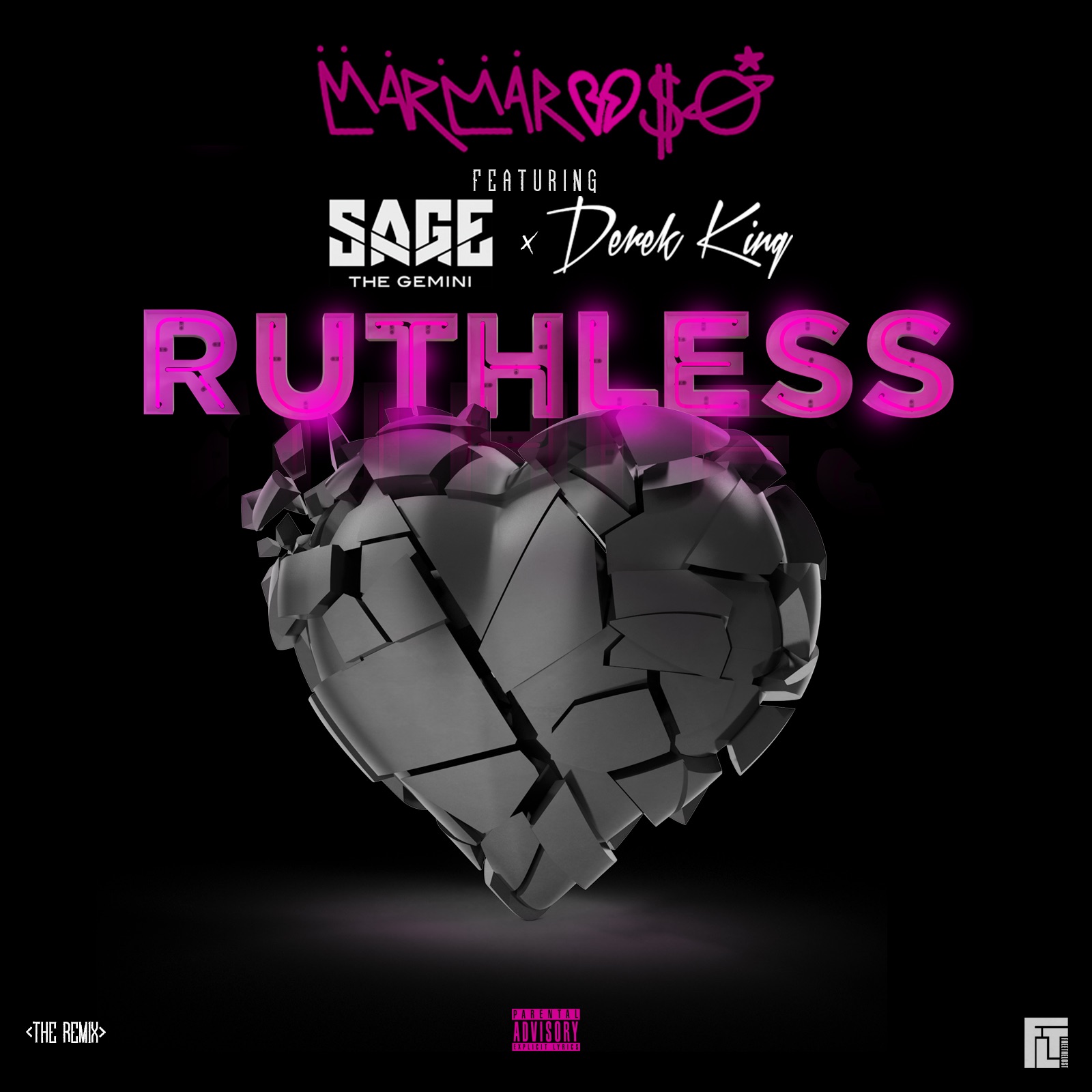 Ruthless (Nice Guys Always Finish Last) [Remix] [feat. Sage the Gemini & Derek King] - Single album cover