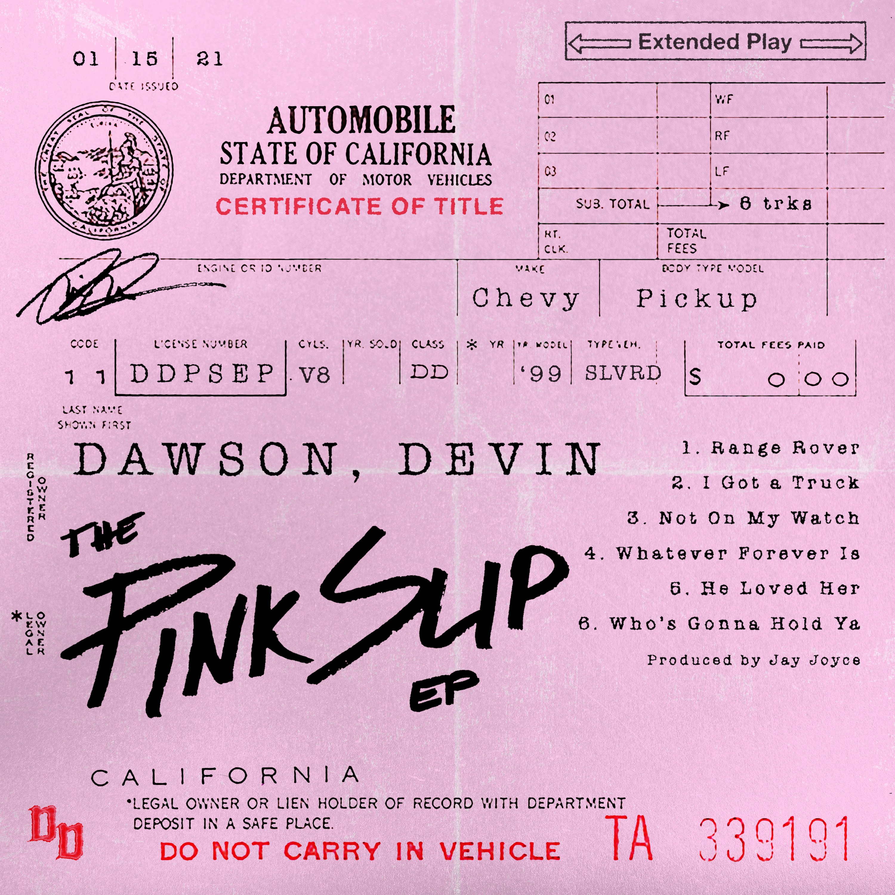 The Pink Slip - EP album cover