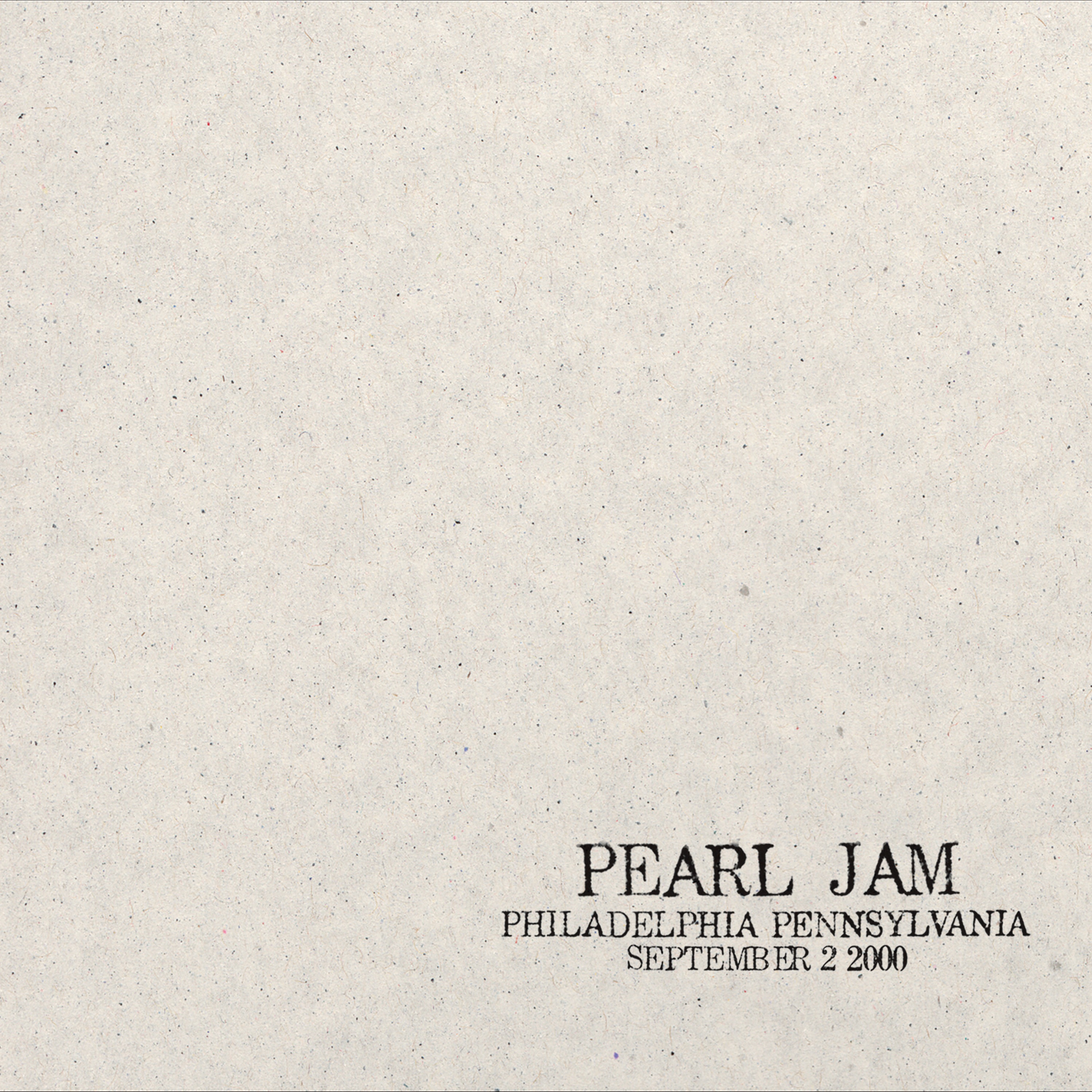2000.09.02 - Philadelphia, Pennsylvania (Live) album cover