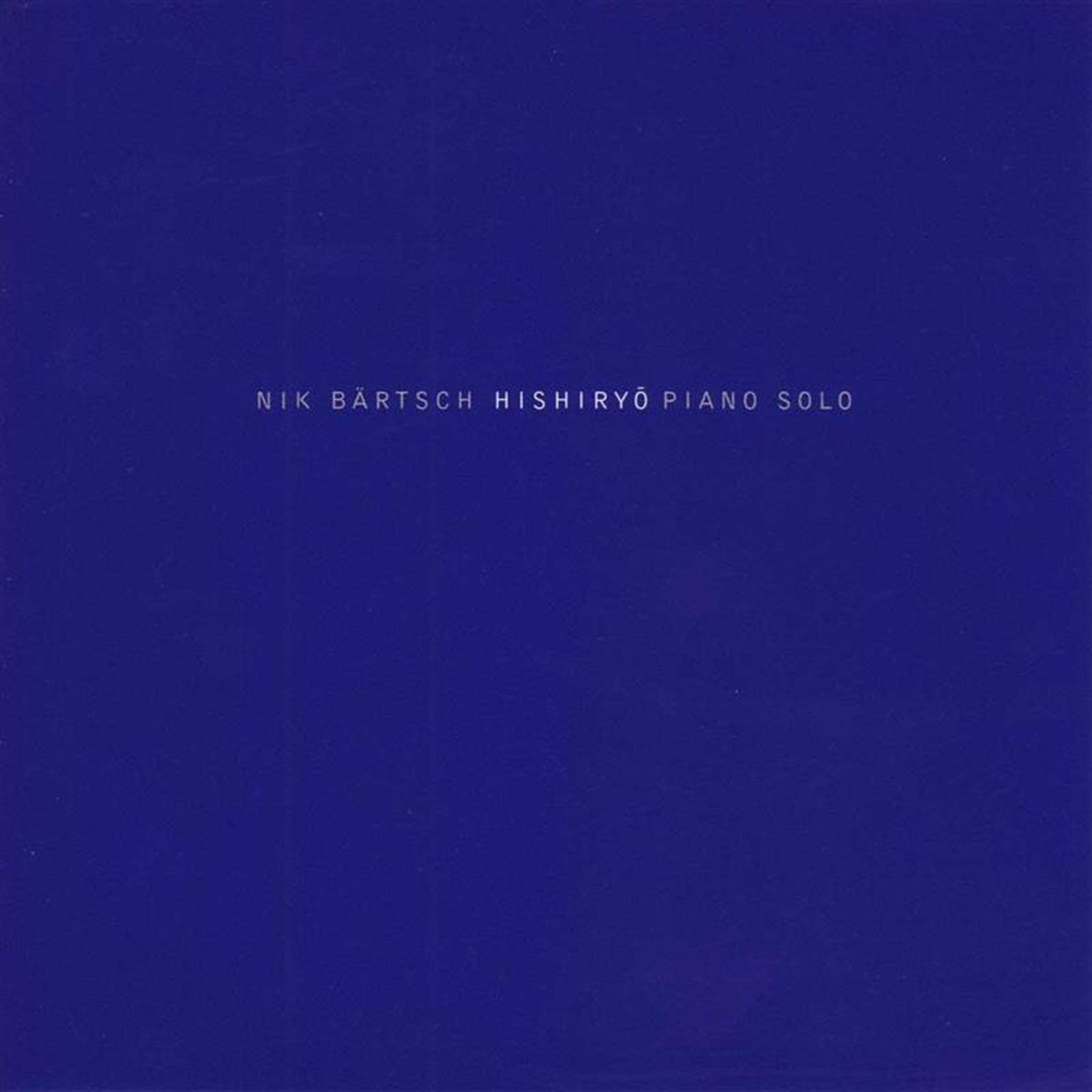 Hishiryo, Piano Solo album cover