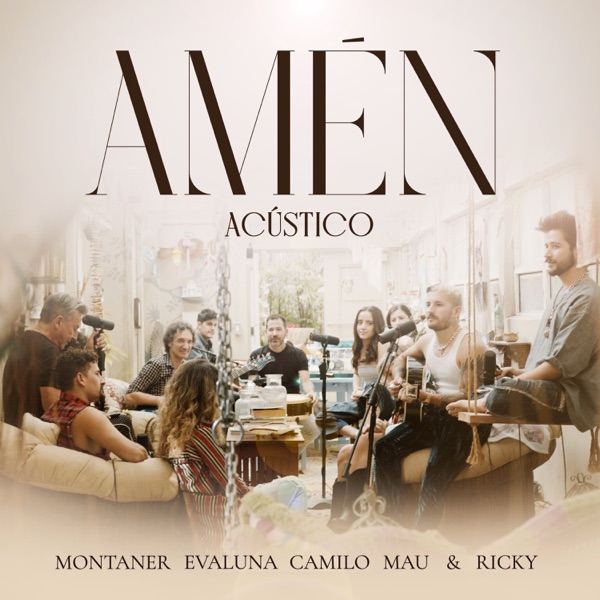 Amén (Acústico) [feat. Evaluna Montaner] - Single album cover