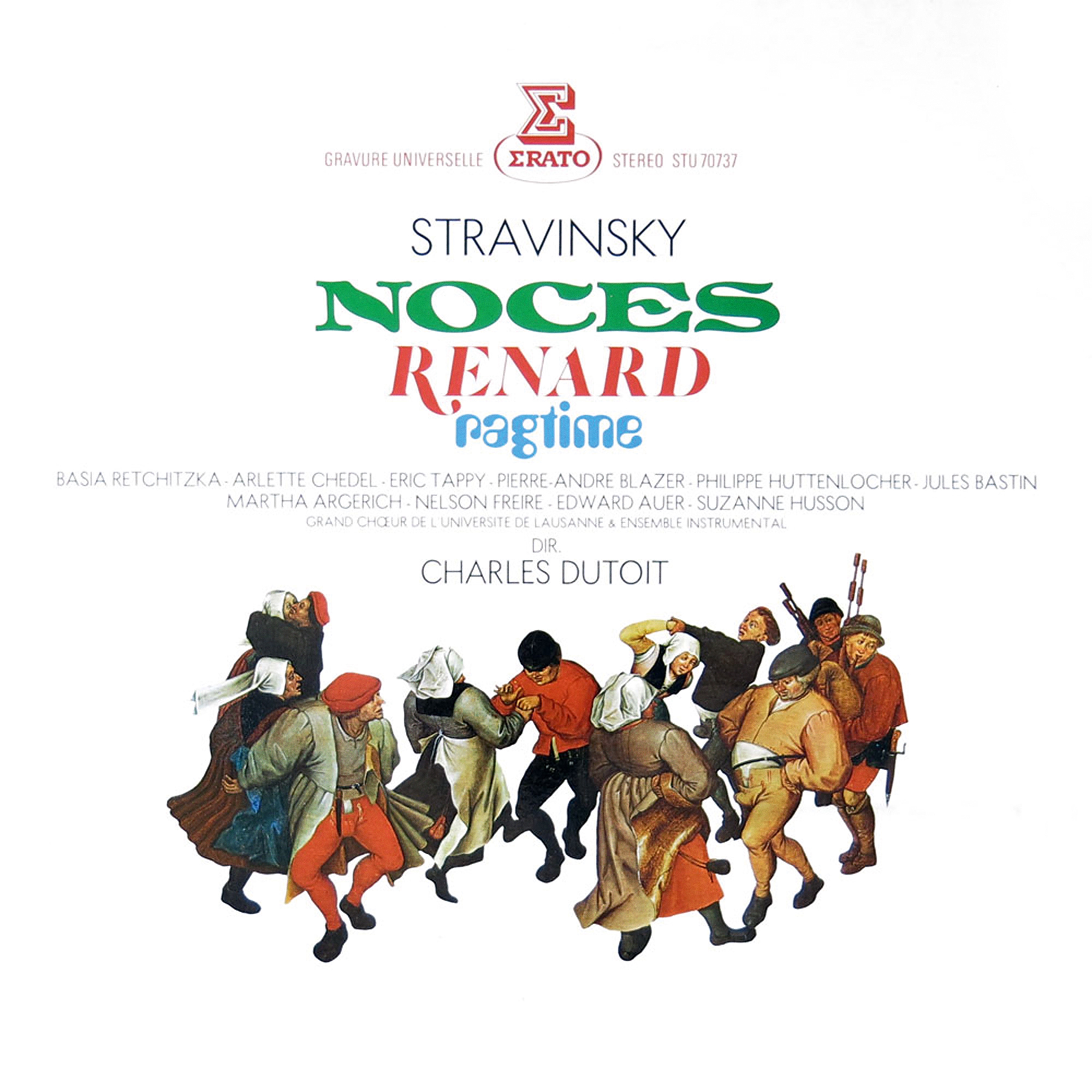 Stravinsky: Noces, Renard & Ragtime album cover