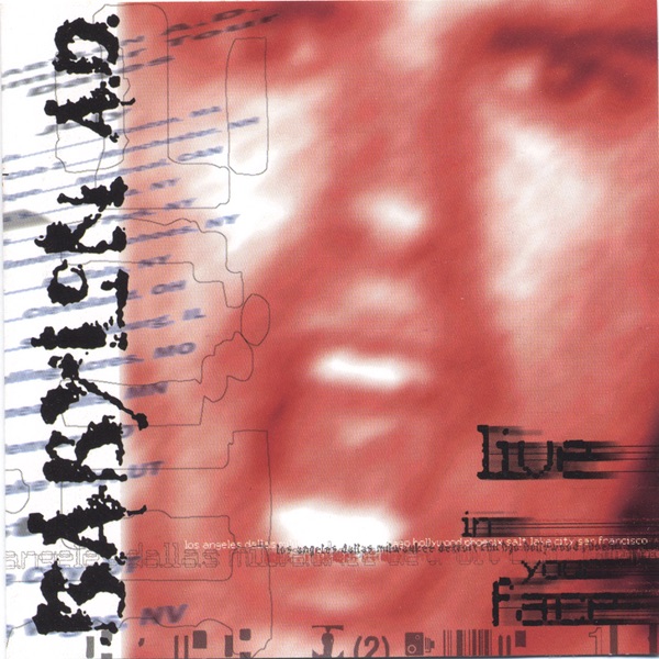 Live in your face album cover