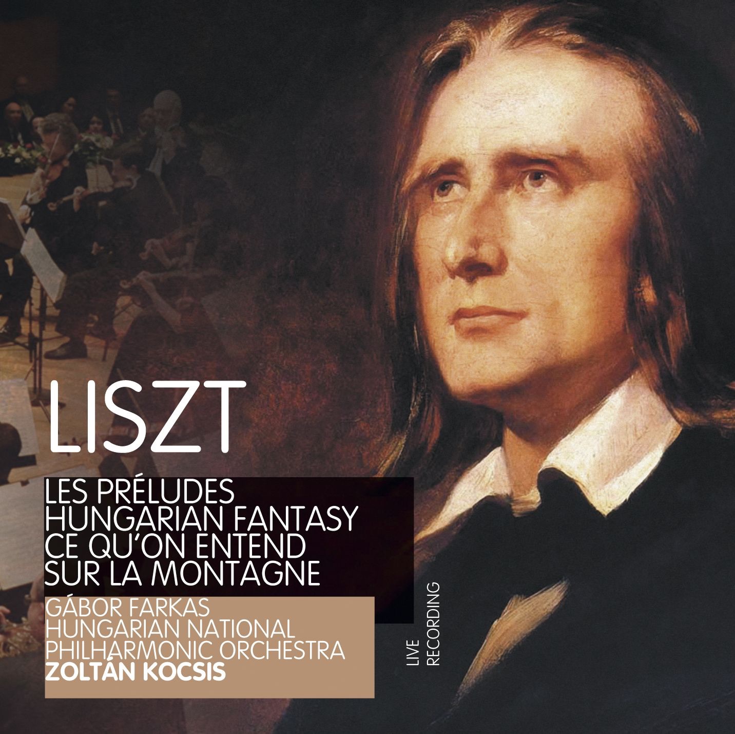 Liszt: Les préludes, Hungarian Fantasy & Ce qu'on entend sur la montagne album cover