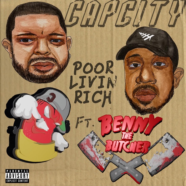 Poor Livin' rich - Single (feat. Benny the Butcher) - Single album cover