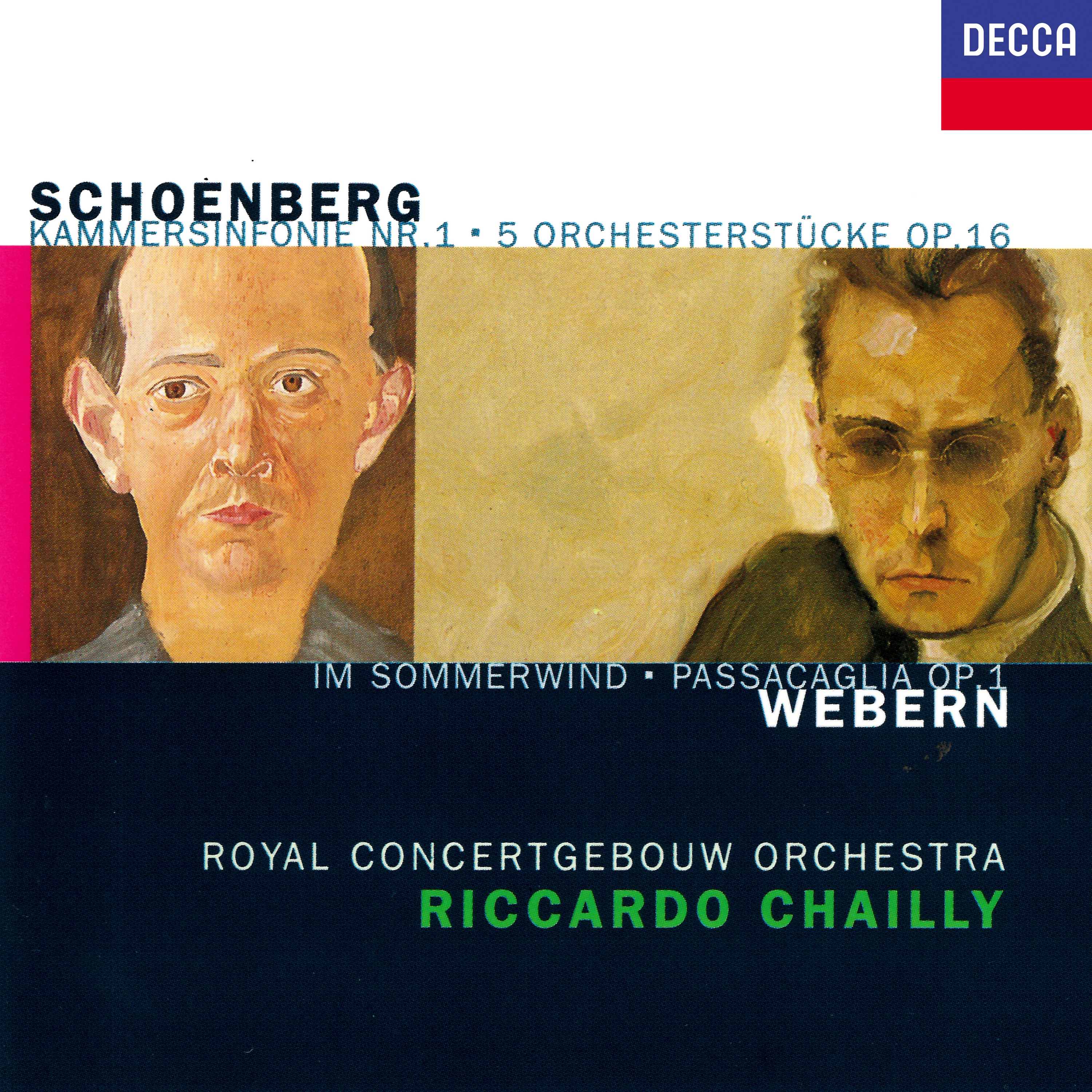 Schoenberg: 5 Orchestral Pieces, Chamber Symphony No. 1 - Webern: Im Sommerwind, Passacaglia album cover