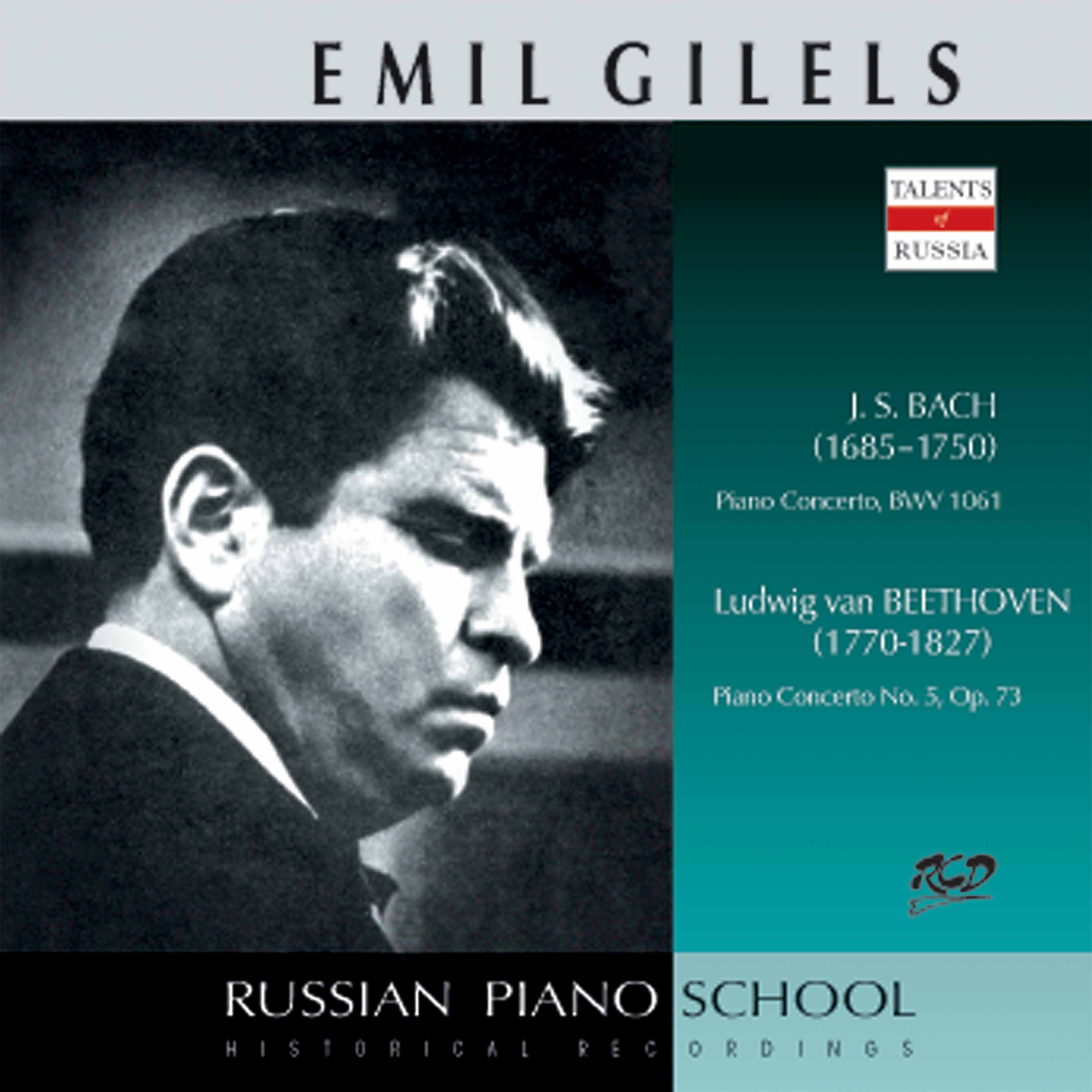 J.S. Bach: Concerto for 2 Harpsichords in C Major, BWV 1061 - Beethoven: Piano Concerto No. 5 in E-F album cover