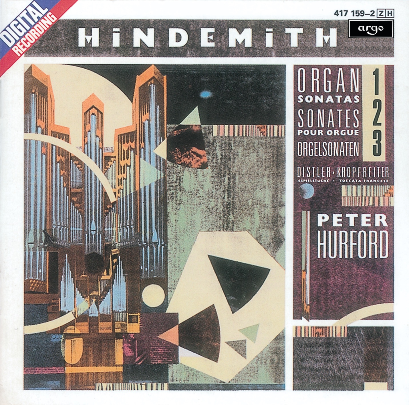 Hindemith: Organ Sonatas album cover