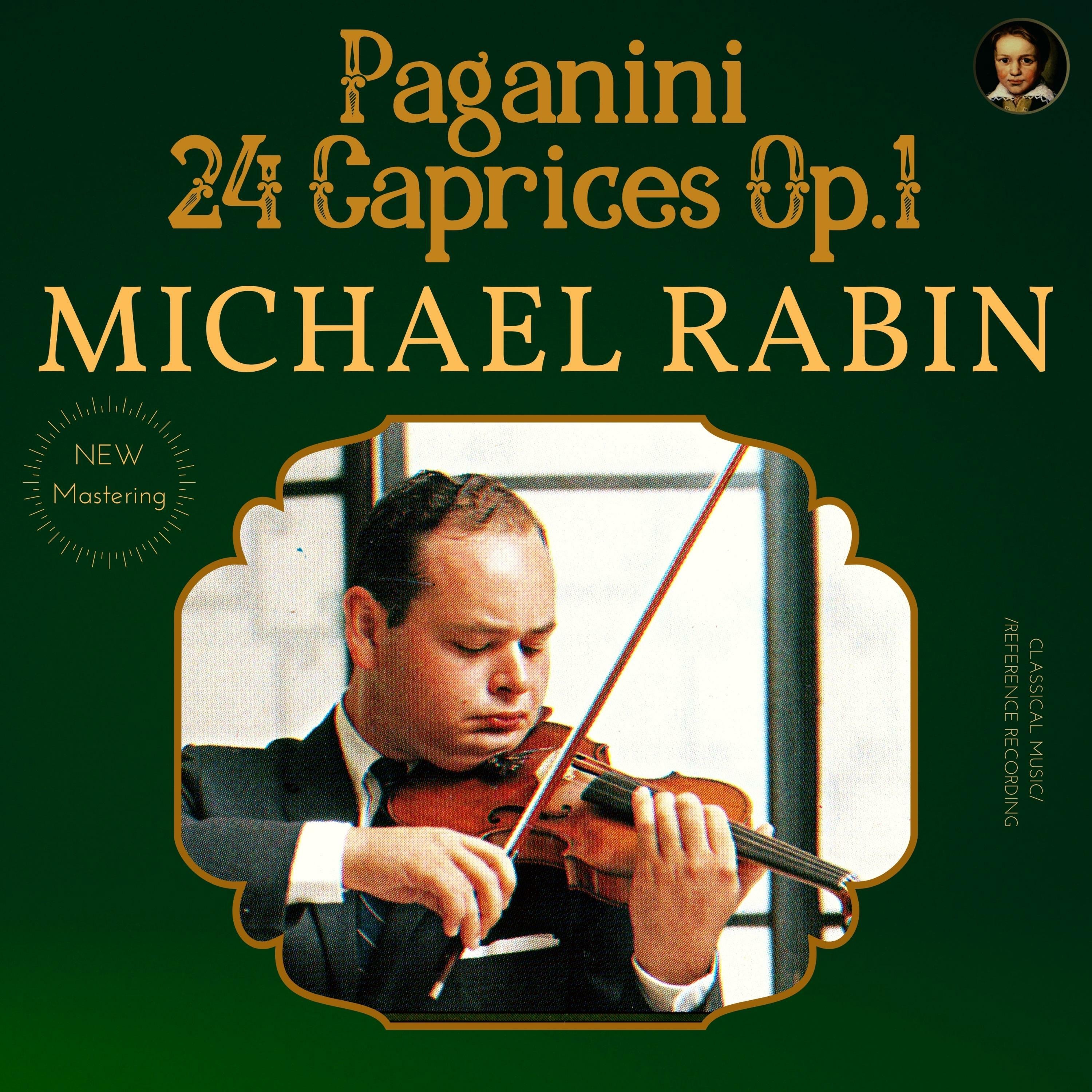 Paganini by Michael Rabin: 24 Caprices Op.1 album cover