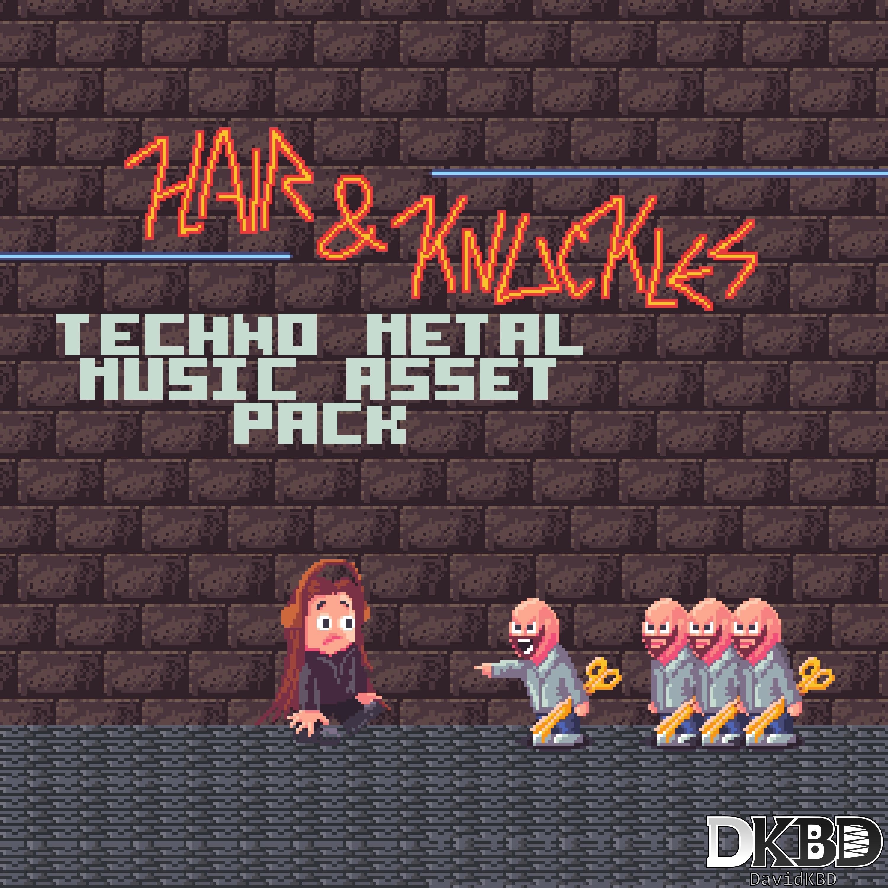 Hair and Knuckles Techno​/​Metal Music Asset Pack (Original Game Soundtrack) - EP album cover