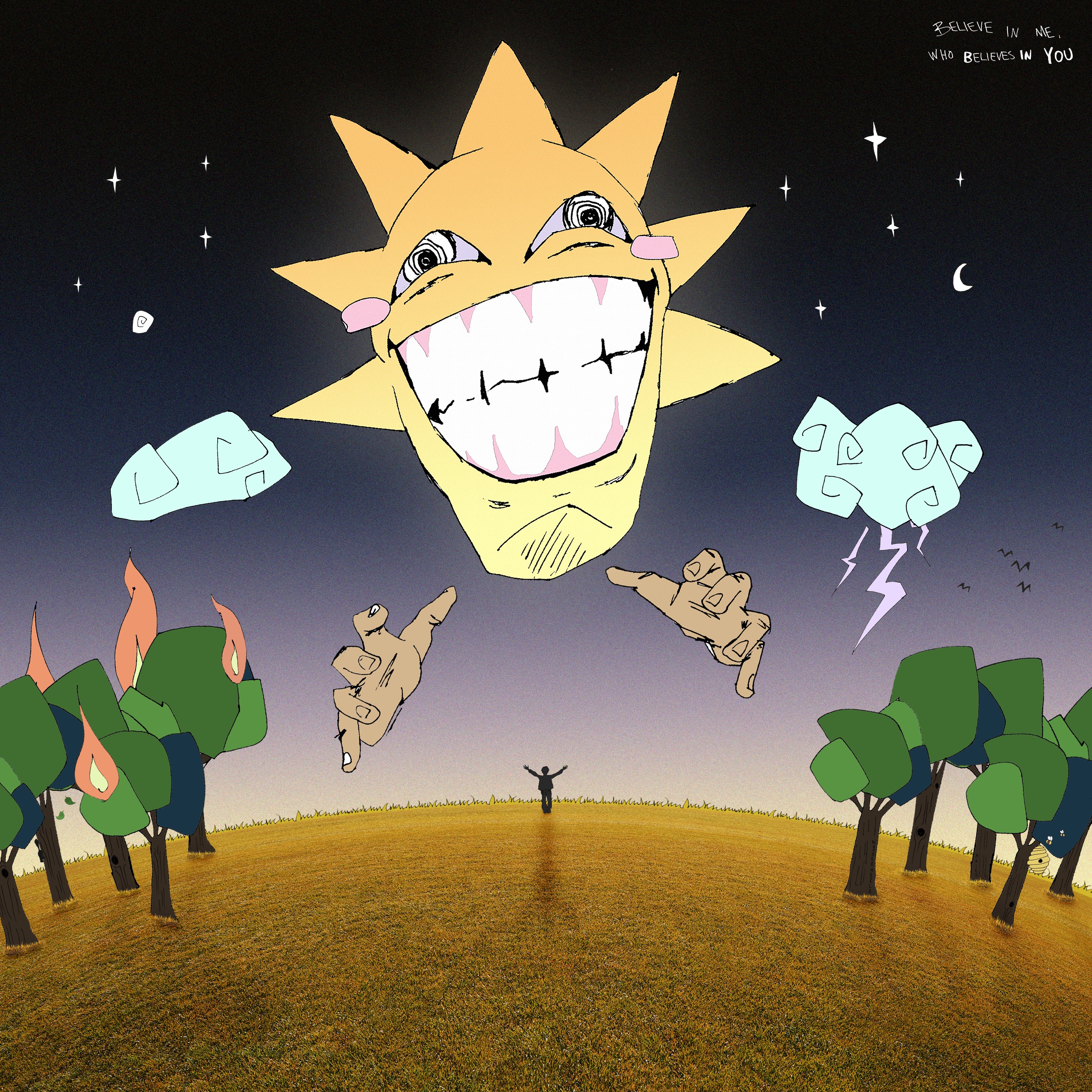 BELIEVE IN ME, WHO BELIEVES IN YOU album cover