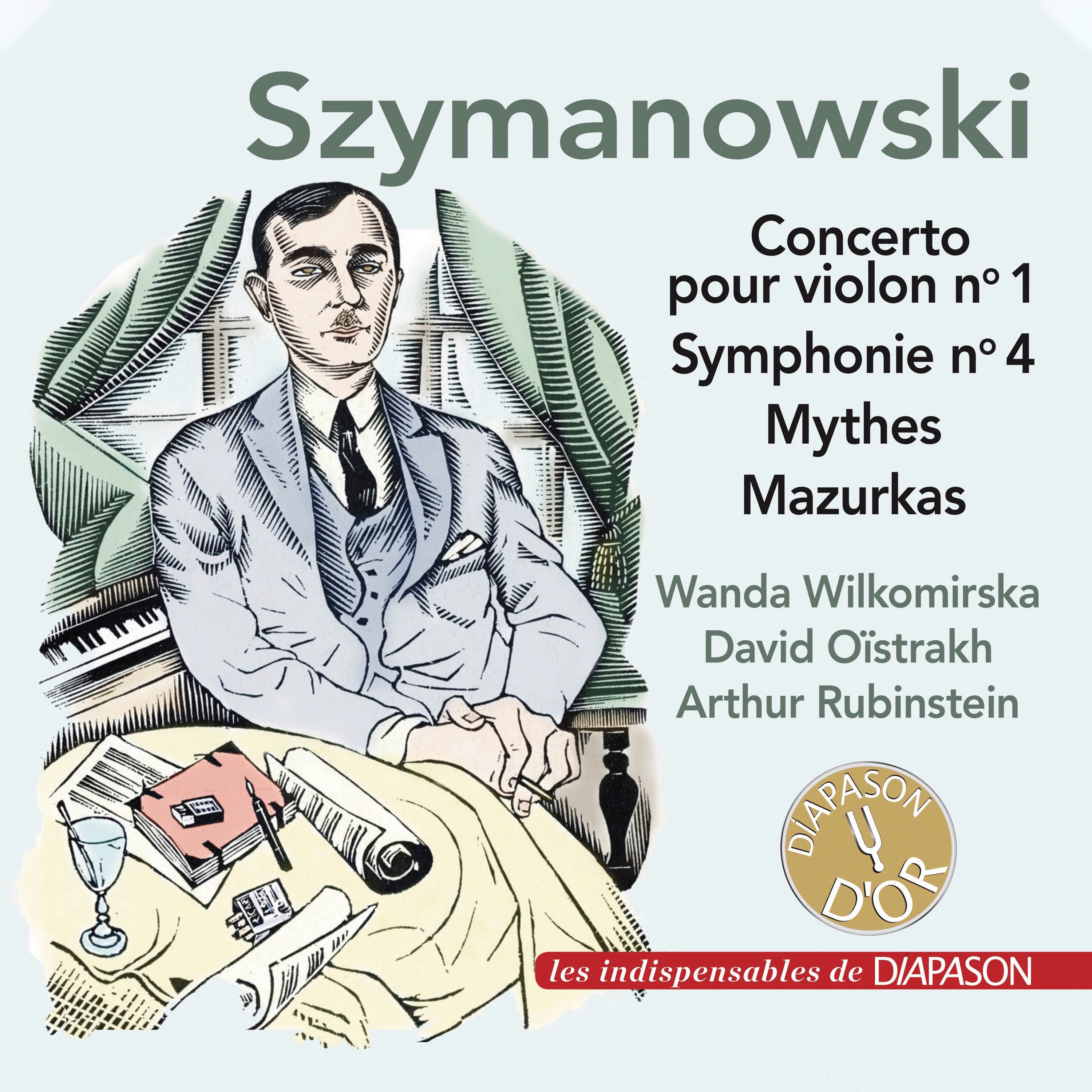 Szymanowski: Concerto pour violon No. 1, Symphonie No. 4, Mythes & 4 Mazurkas album cover