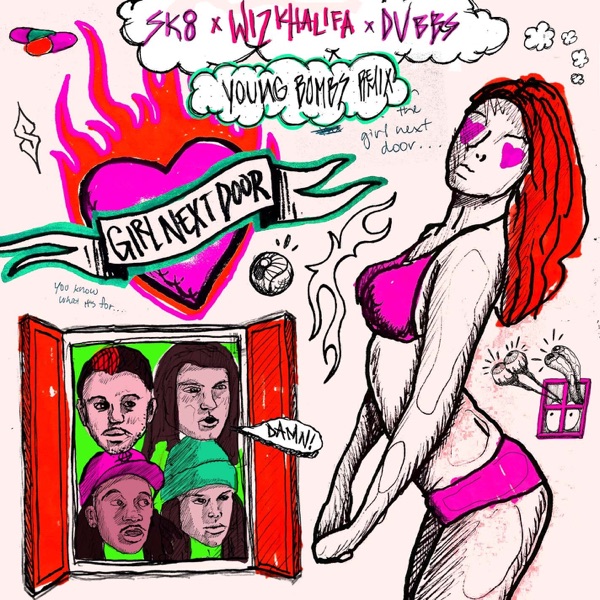 Girl Next Door (Young Bombs Remix) [feat. Wiz Khalifa, DVBBS] - Single album cover