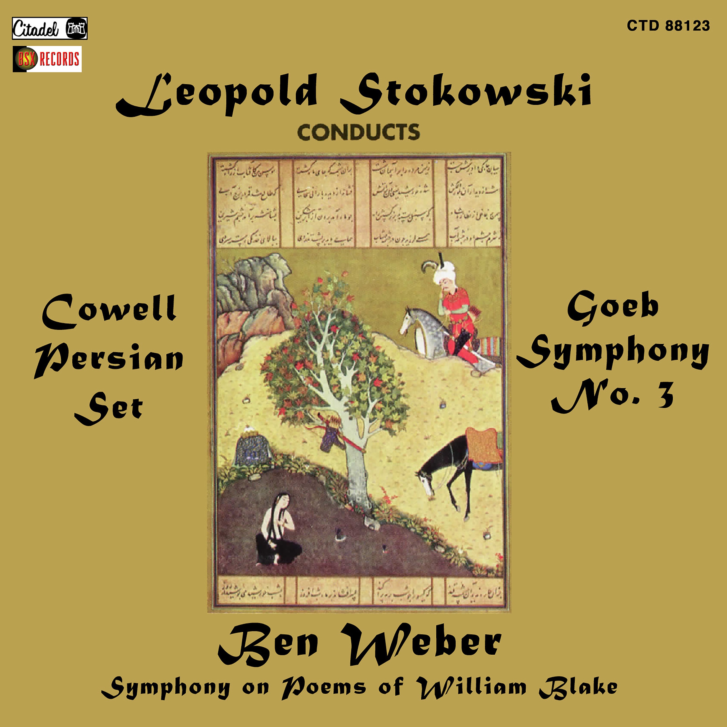Cowell: Persian Set / Goeb: Symphony No. 3 / Weber: "Blake Symphony" album cover