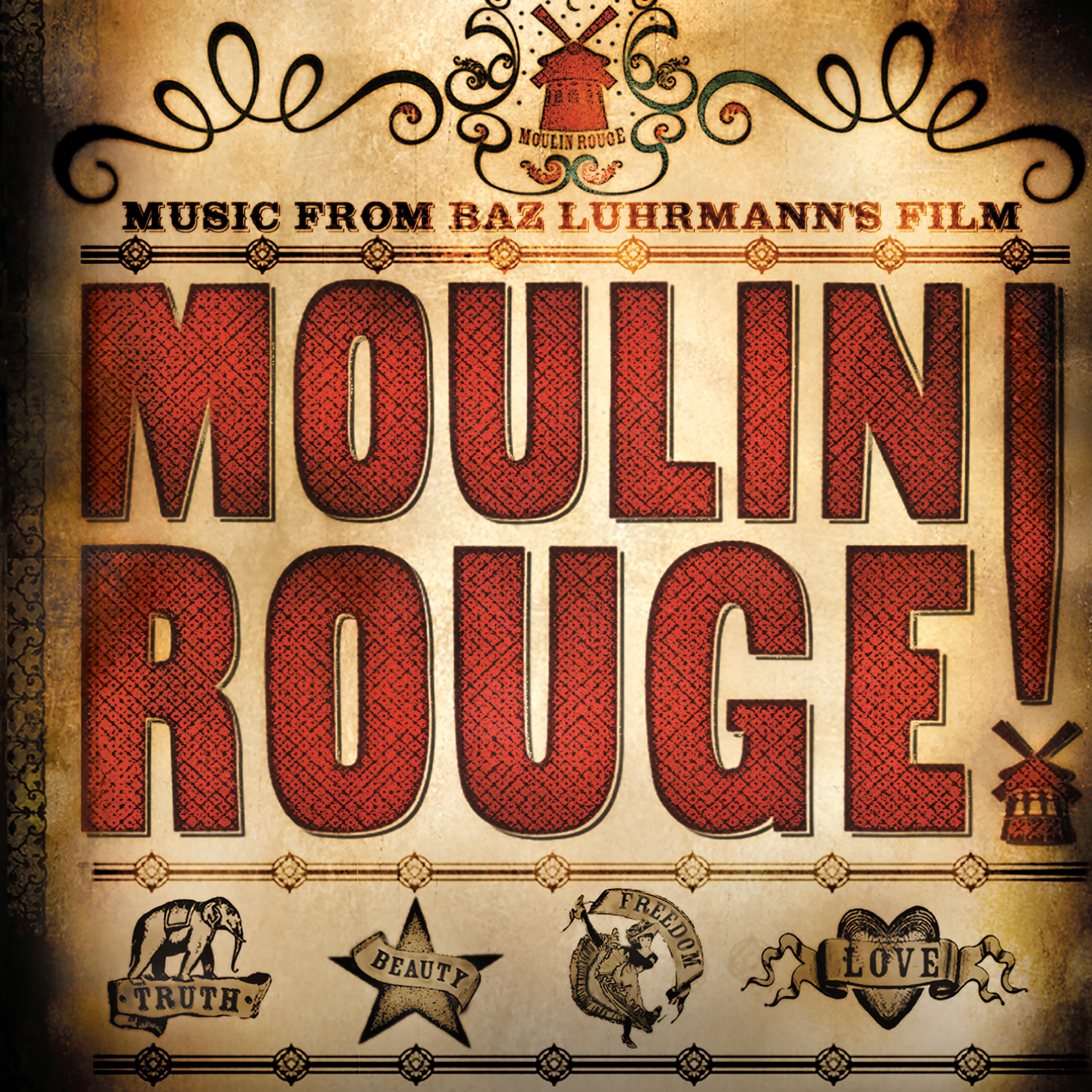 Music From Baz Luhrmann's Film Moulin Rouge (Original Motion Picture Soundtrack) album cover