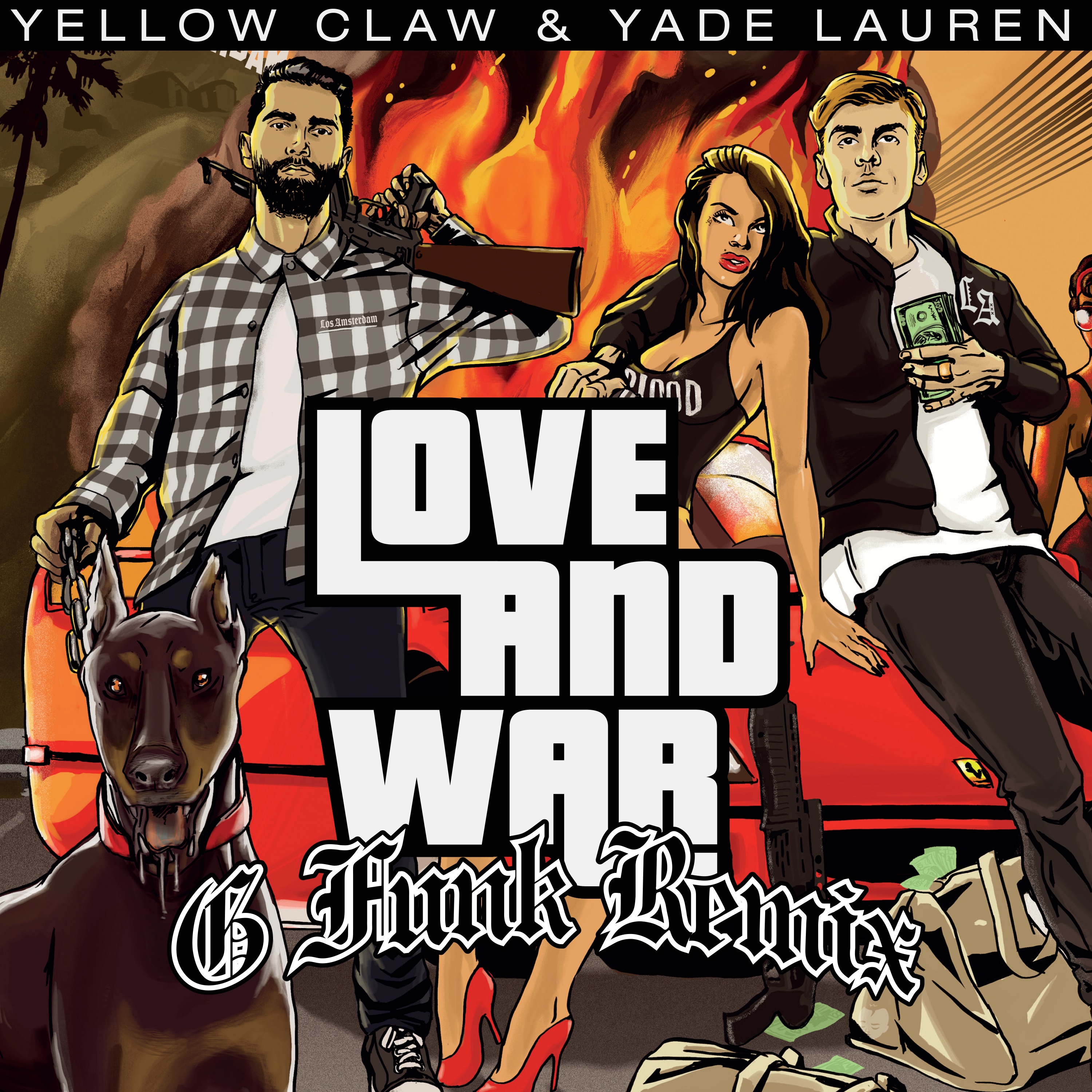 Love & War (Yellow Claw G-Funk Remix) [feat. Yade Lauren] - Single album cover