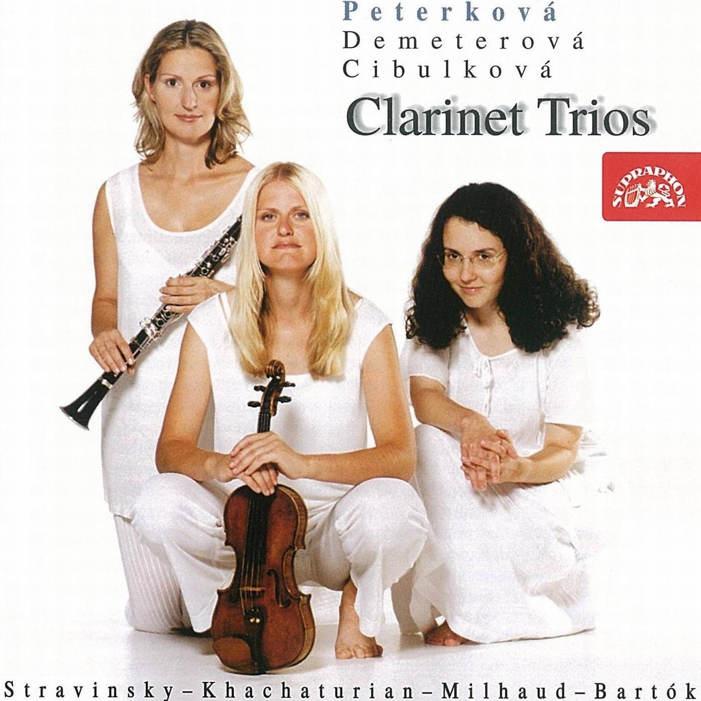 Bartók, Khachaturian, Milhaud, Stravinsky: Clarinet Trios album cover