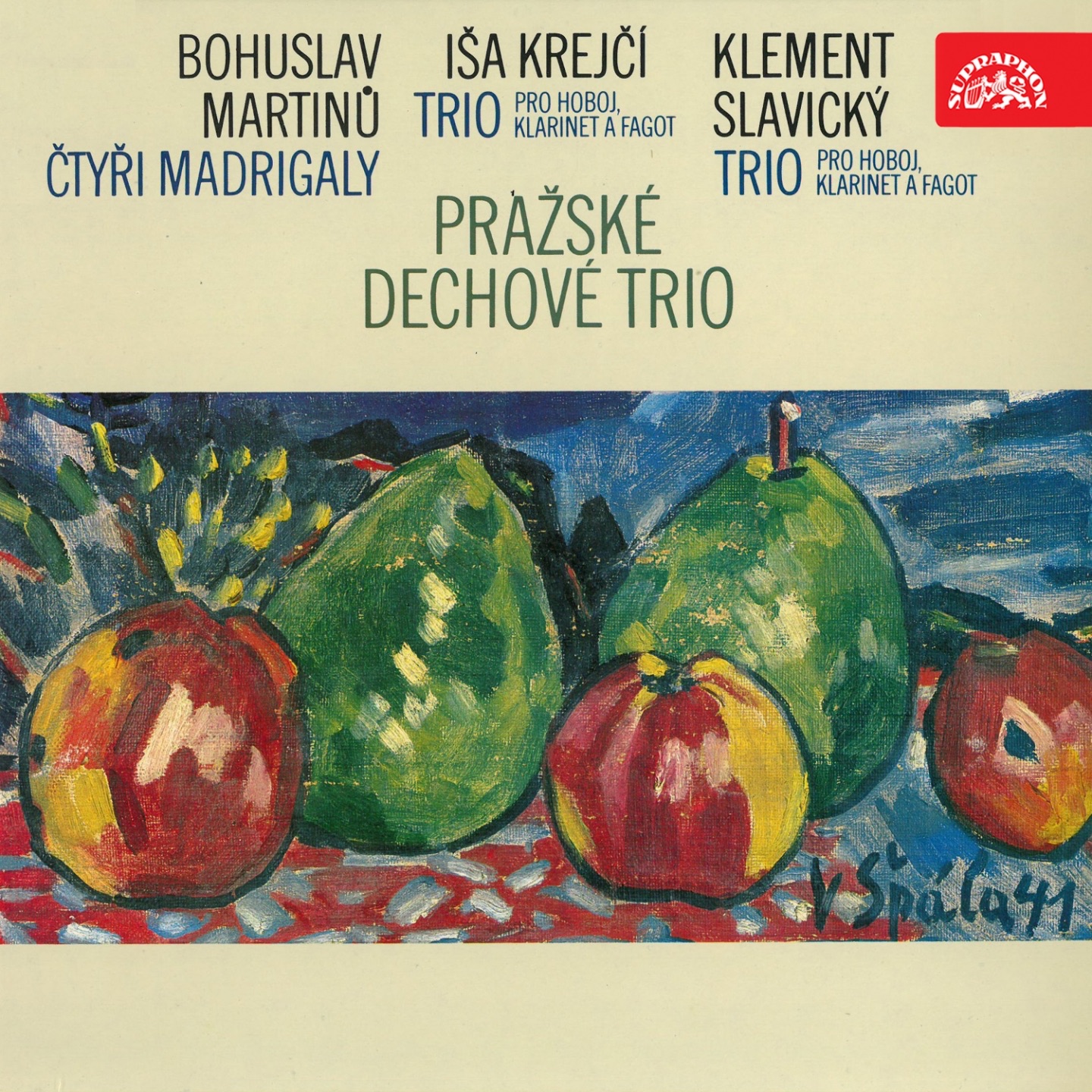 Martinů: Four Madrigals - Krejčí, Slavický: Trios for Oboe, Clarinet and Bassoon album cover