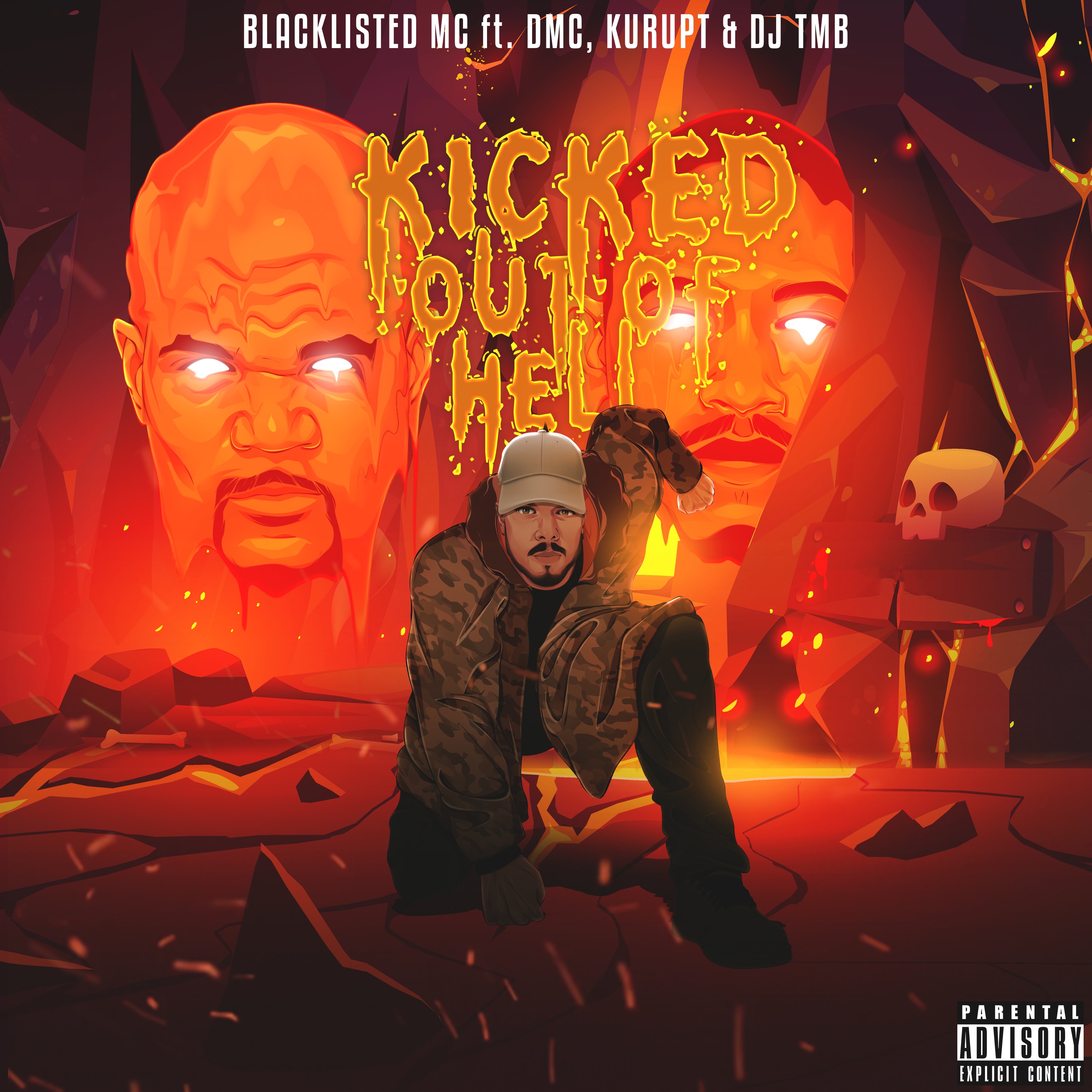 Kicked Out of Hell (feat. DJ TMB, Kurupt & DMC) - Single album cover