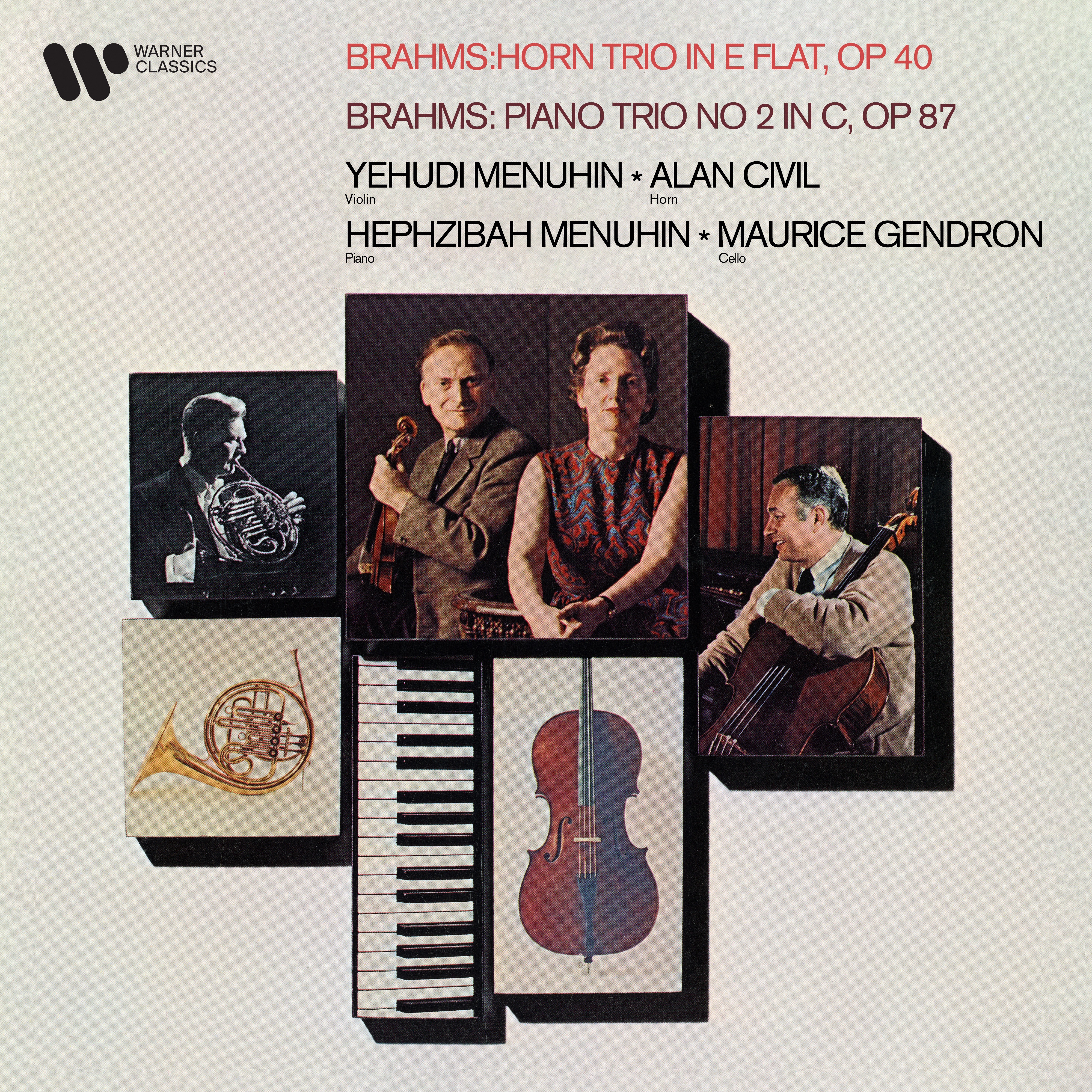 Brahms: Horn Trio, Op. 40 & Piano Trio No. 2, Op. 87 album cover