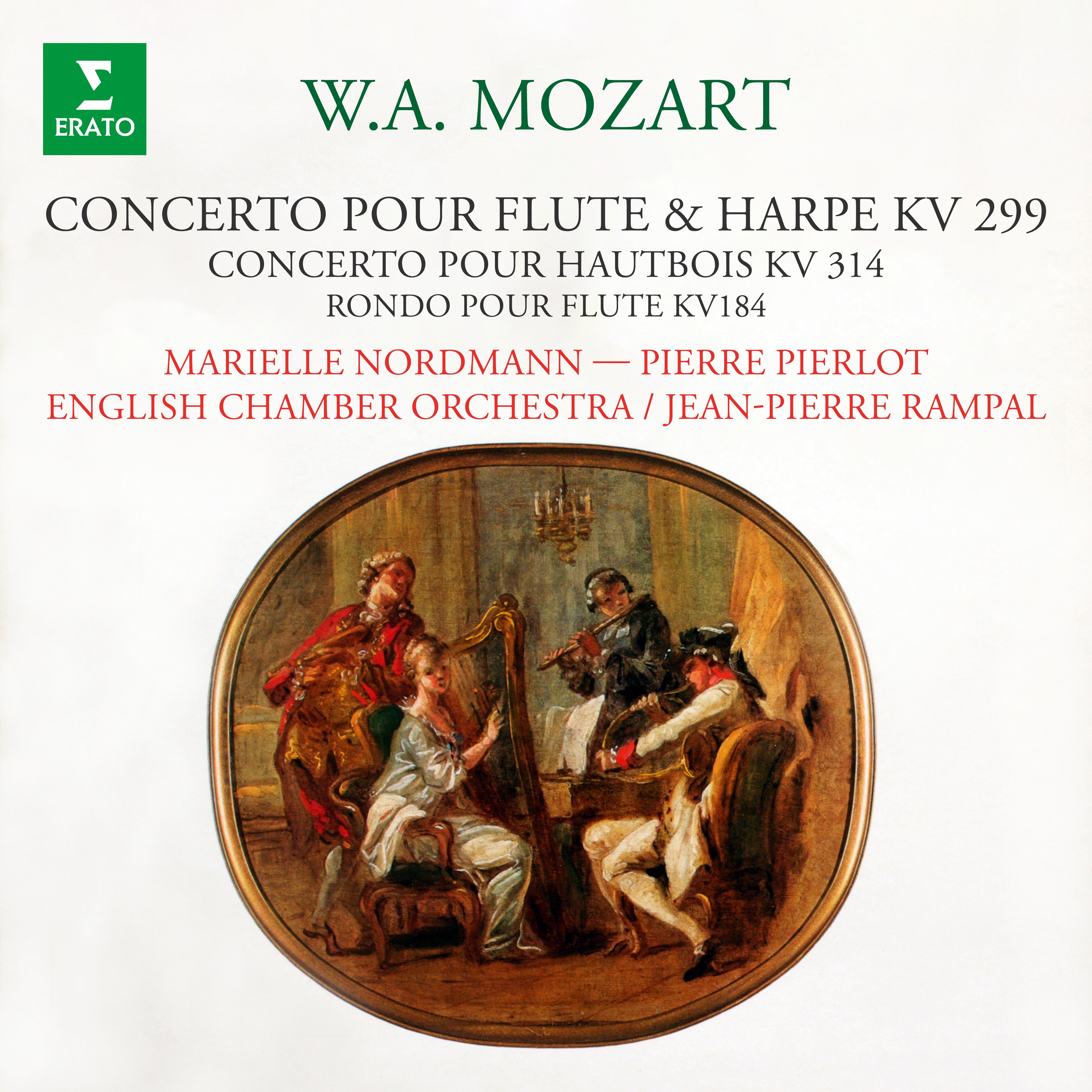 Mozart: Concerto pour flûte et harpe, Concerto pour hautbois & Rondo pour flûte et orchestre album cover