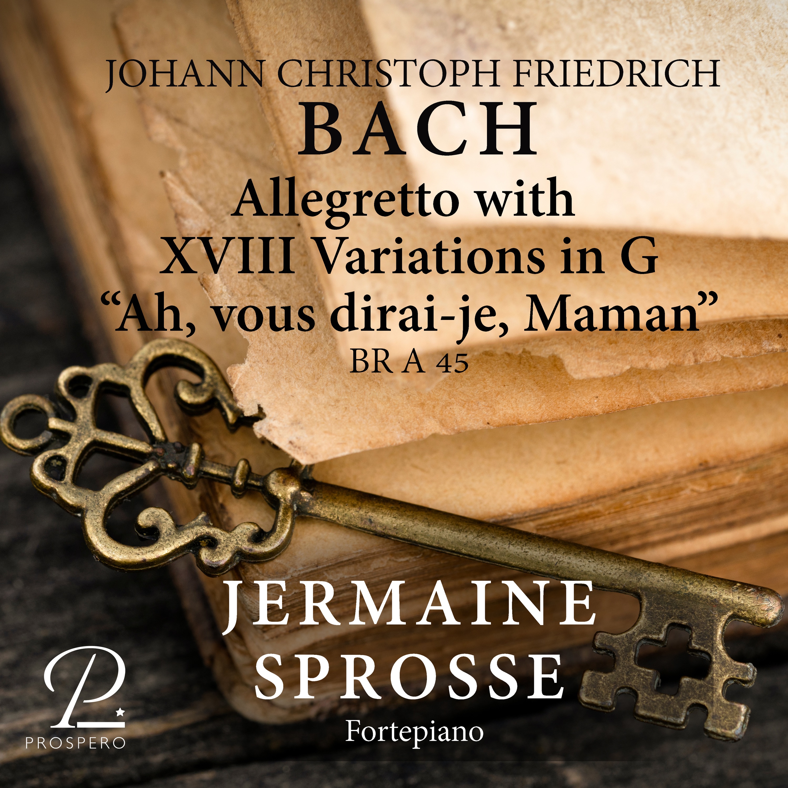 J. C. F. Bach: Allegretto with XVIII Variations in G Major on "Ah vous dirais-je Maman" BR A 45 - EP album cover