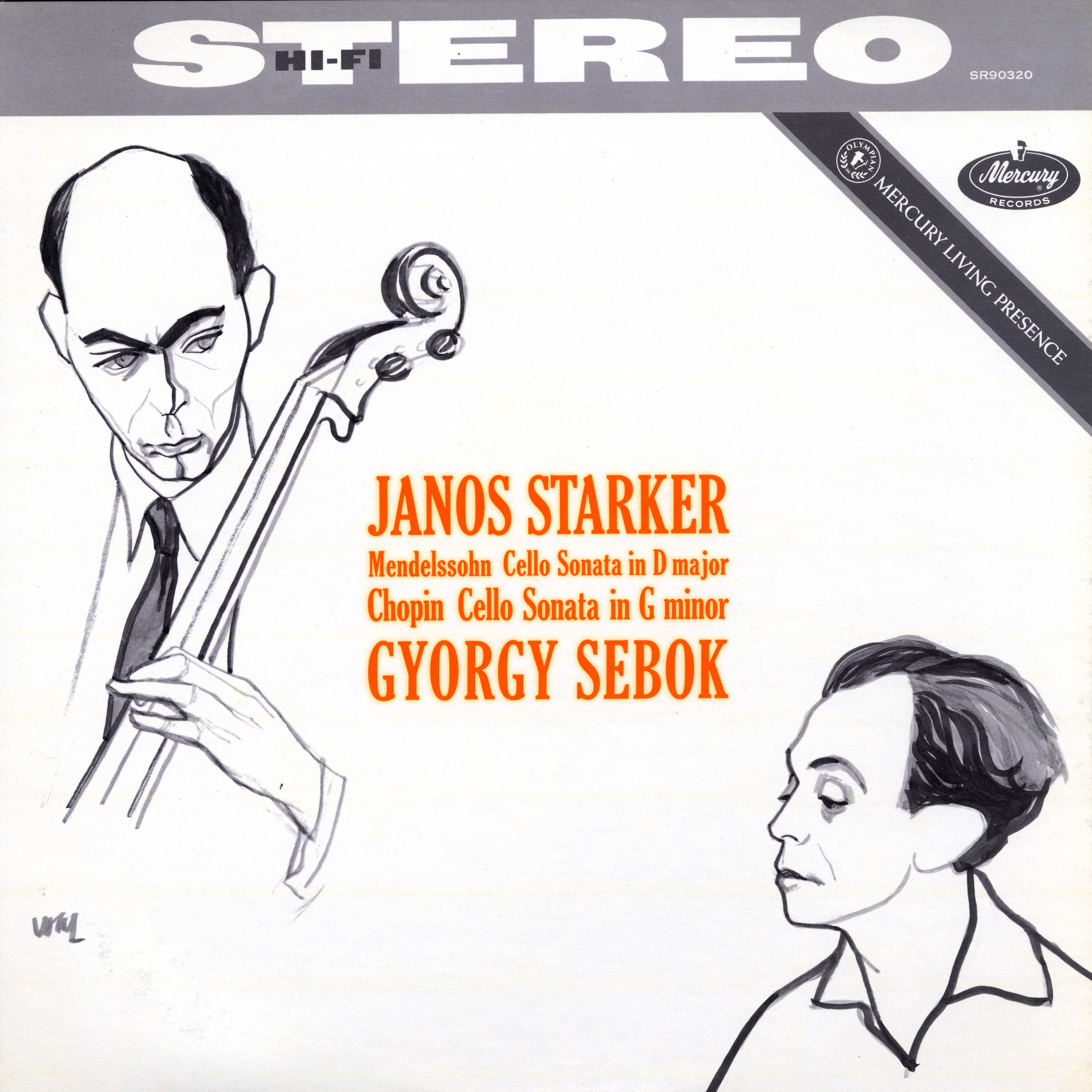Mendelssohn and Chopin Sonatas for Cello and Piano (The Mercury Masters, Vol. 2) album cover
