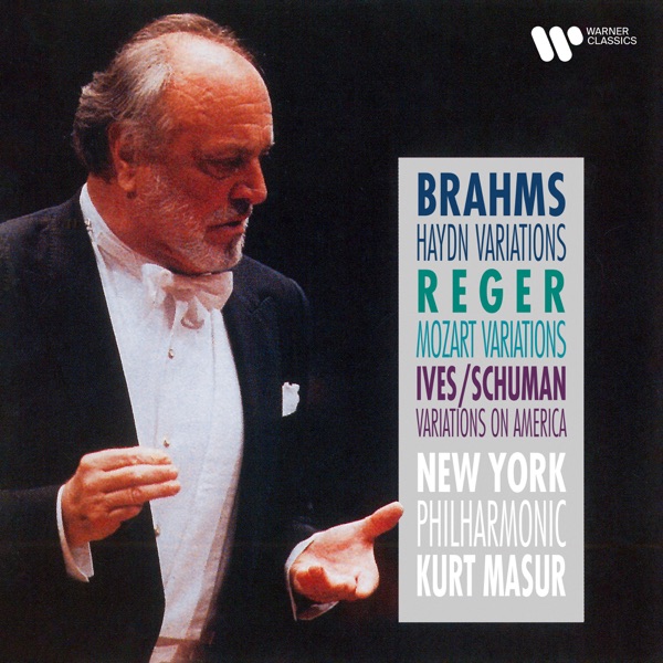 Brahms: Haydn Variations, Op. 56a - Reger: Mozart Variations, Op. 132 - Ives: Variations on "America album cover