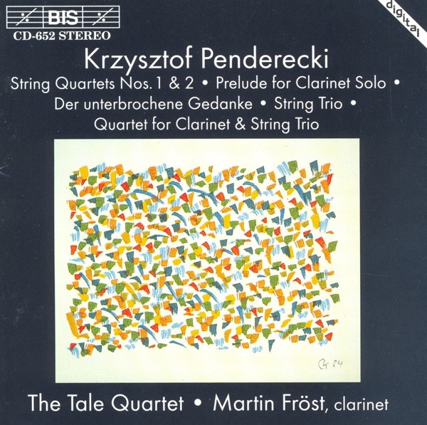 Penderecki: Works for Clarinet & Strings album cover