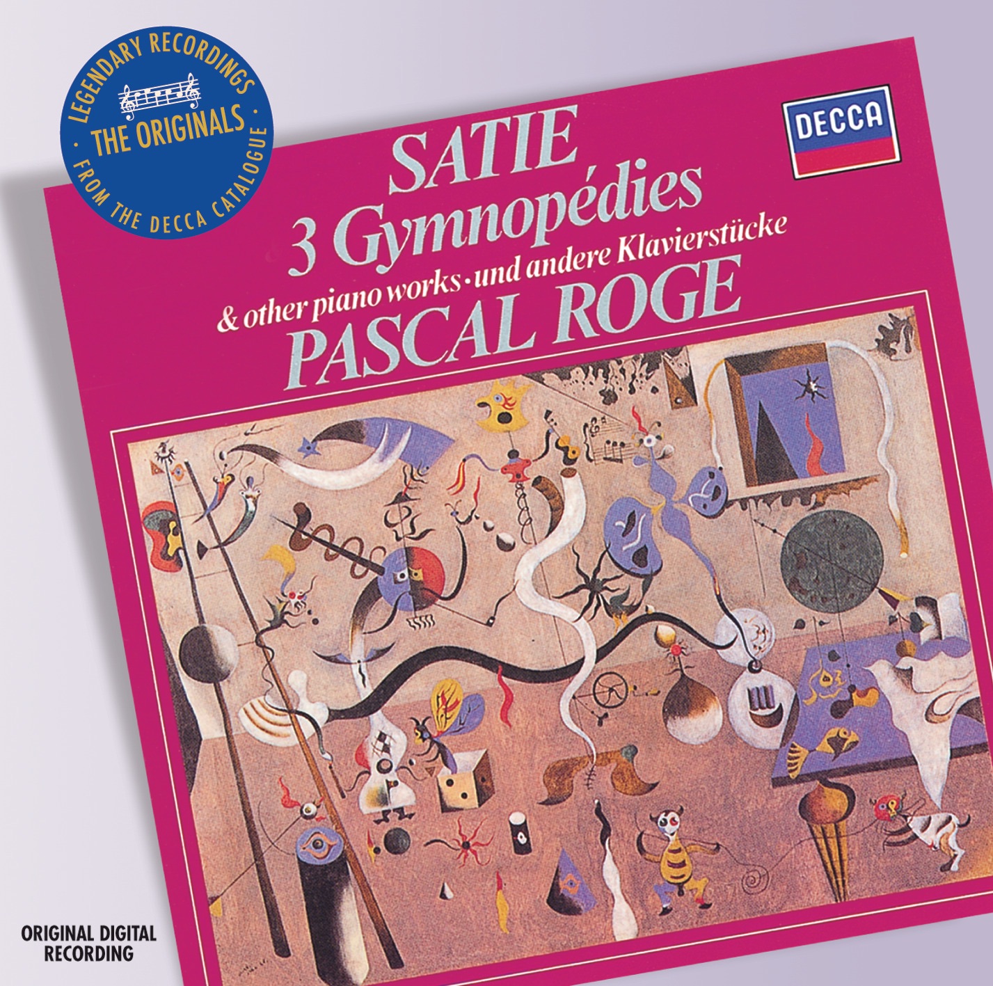 Satie: 3 Gymnopedies and Other Piano Music album cover