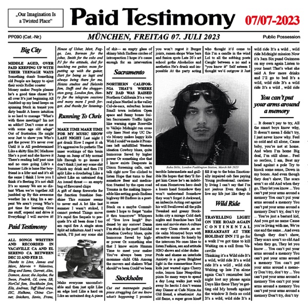 Paid Testimony album cover