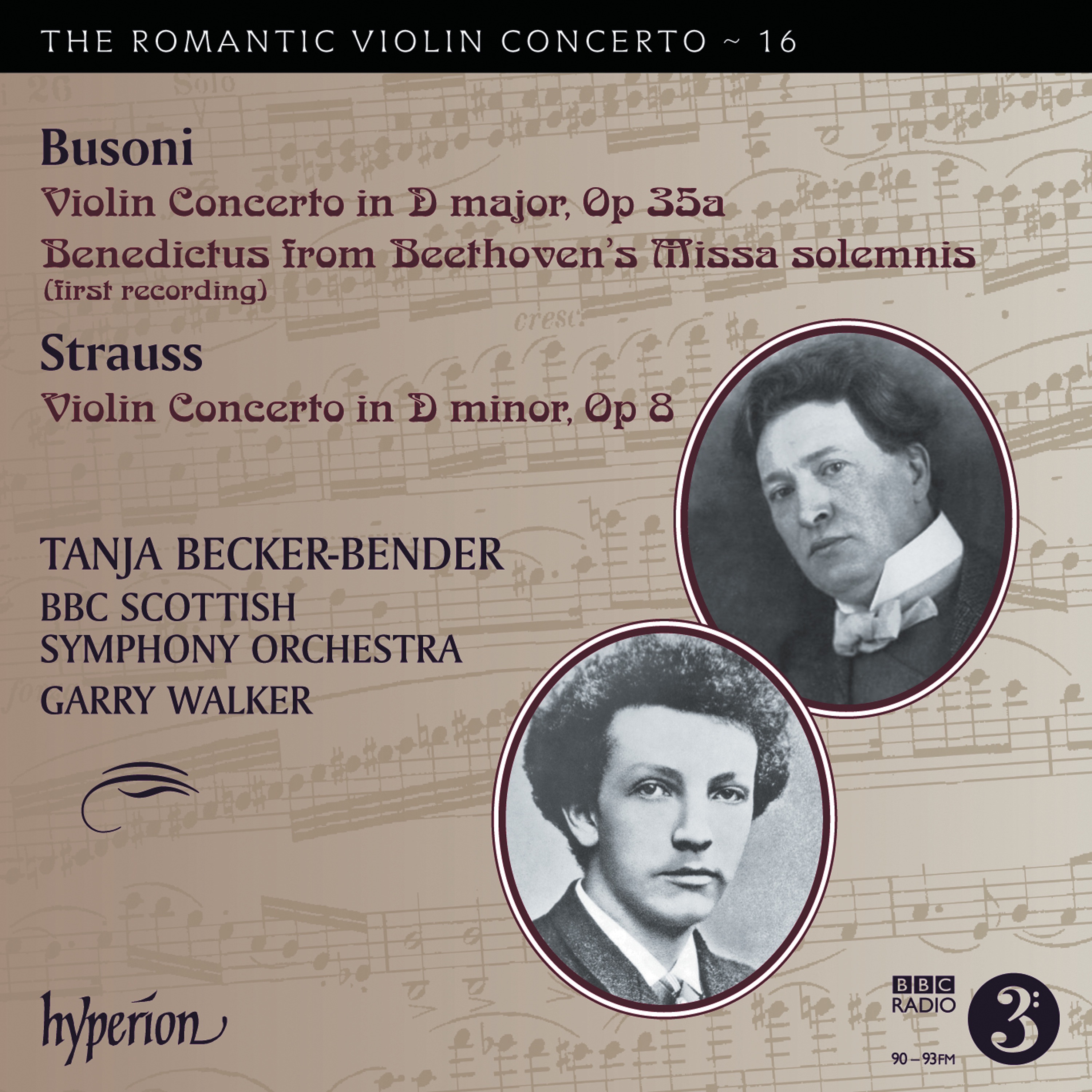 Busoni & R. Strauss: Violin Concertos (Hyperion Romantic Violin Concerto, Vol. 16) album cover