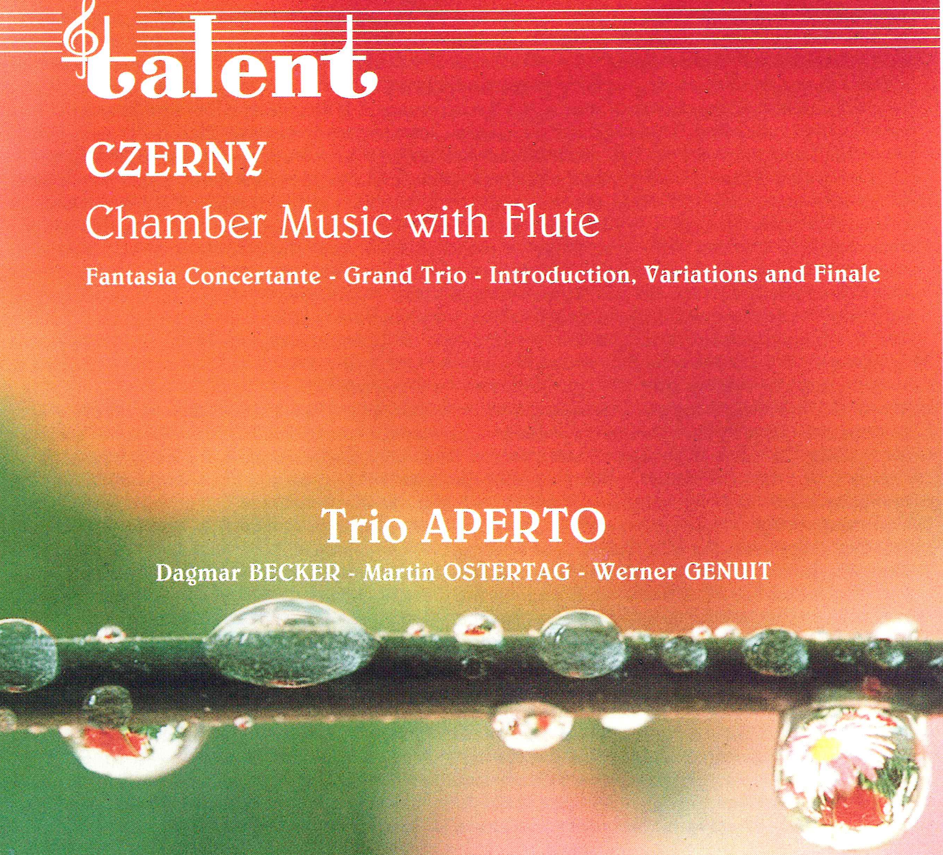 Czerny: Chamber Music with Flute (feat. Dagmar Becker, Werner Genuit, Martin Ostertag & Fanny Solter album cover