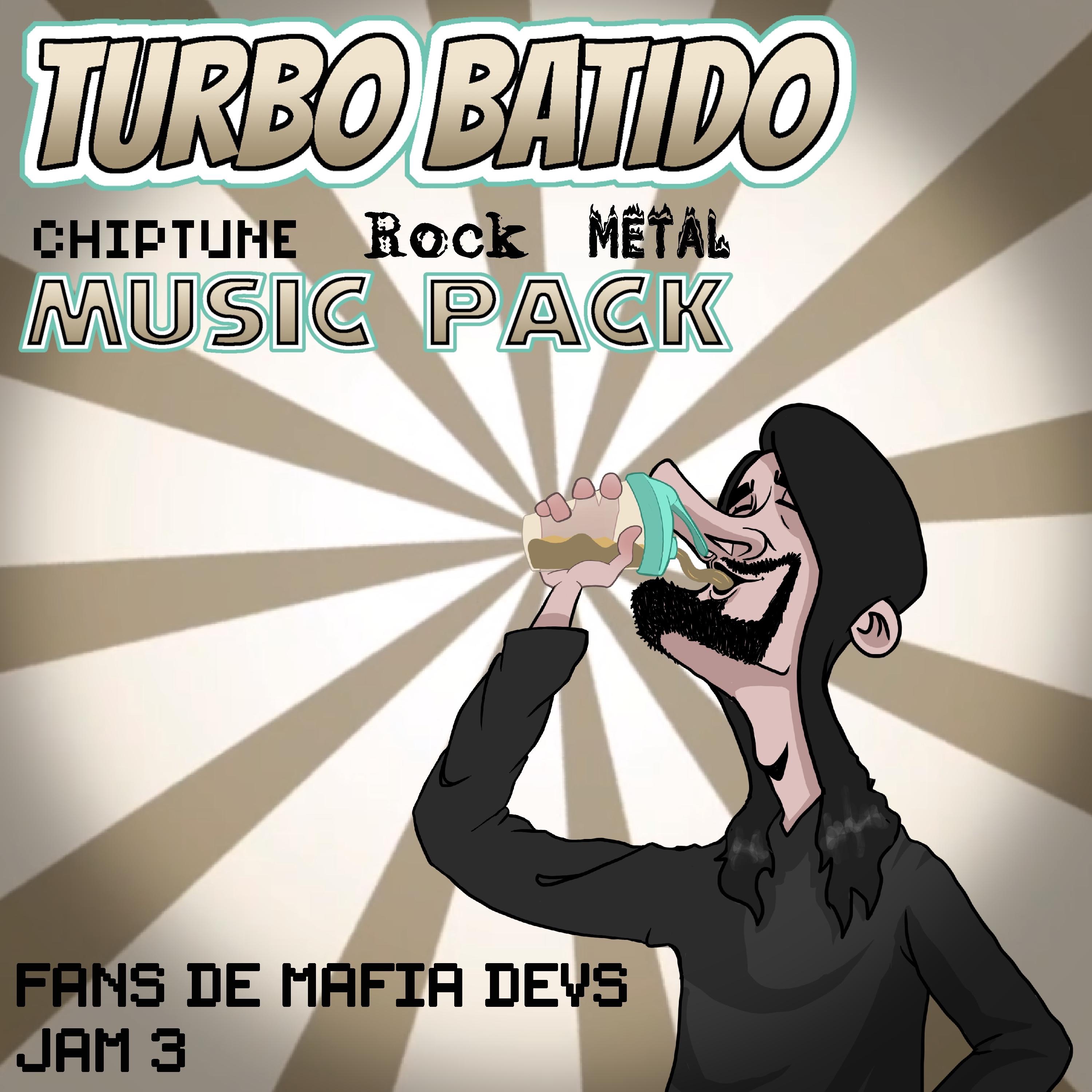 Turbo Batido Chiptune, Rock & Metal Music Pack (Original Game Soundtrack) album cover